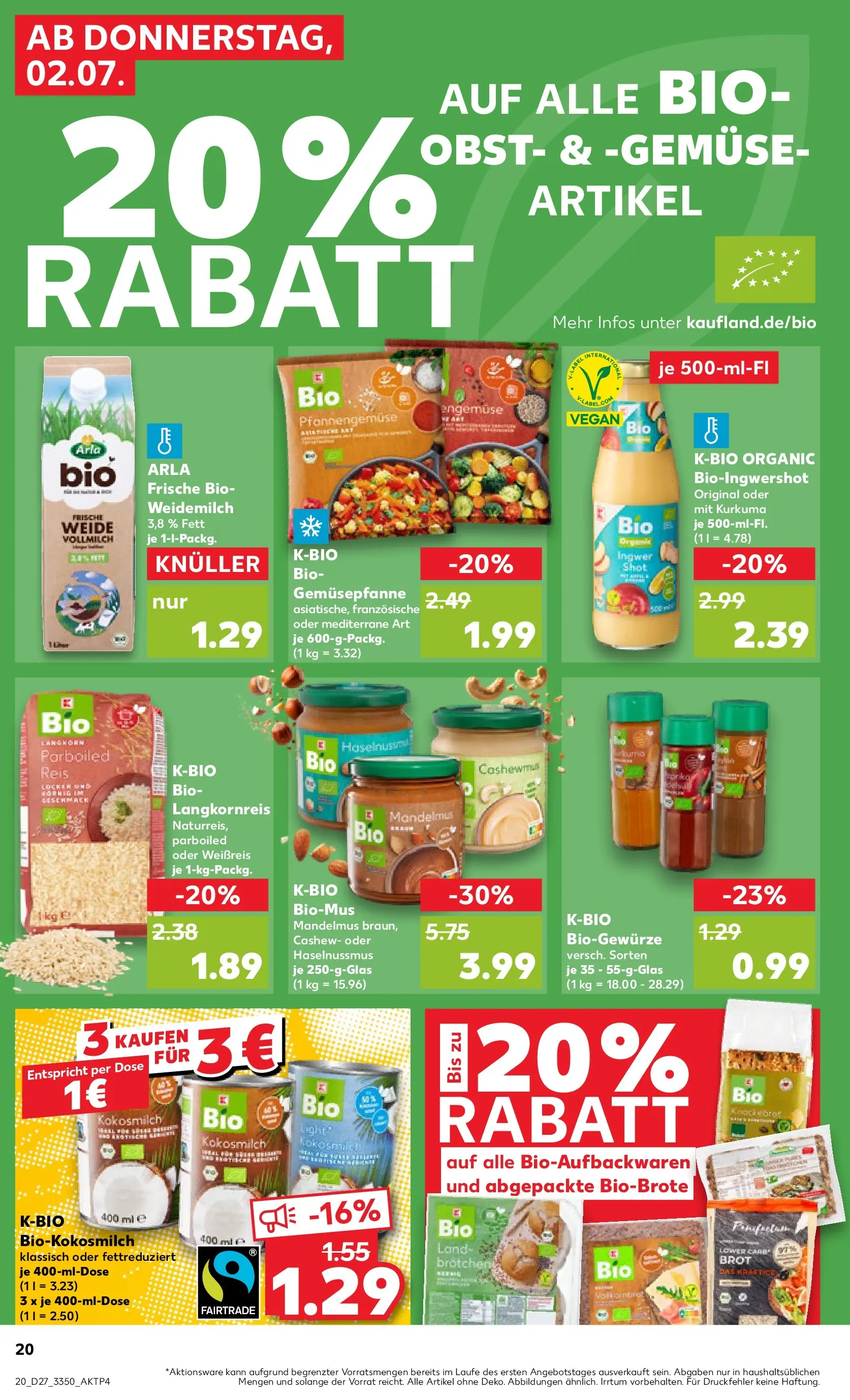 Prospekt Kaufland ab 29.06.2026 » Angebote Online zum Blättern | Seite: 31 | Produkte: Gemüse, Obst, Brot, Reis