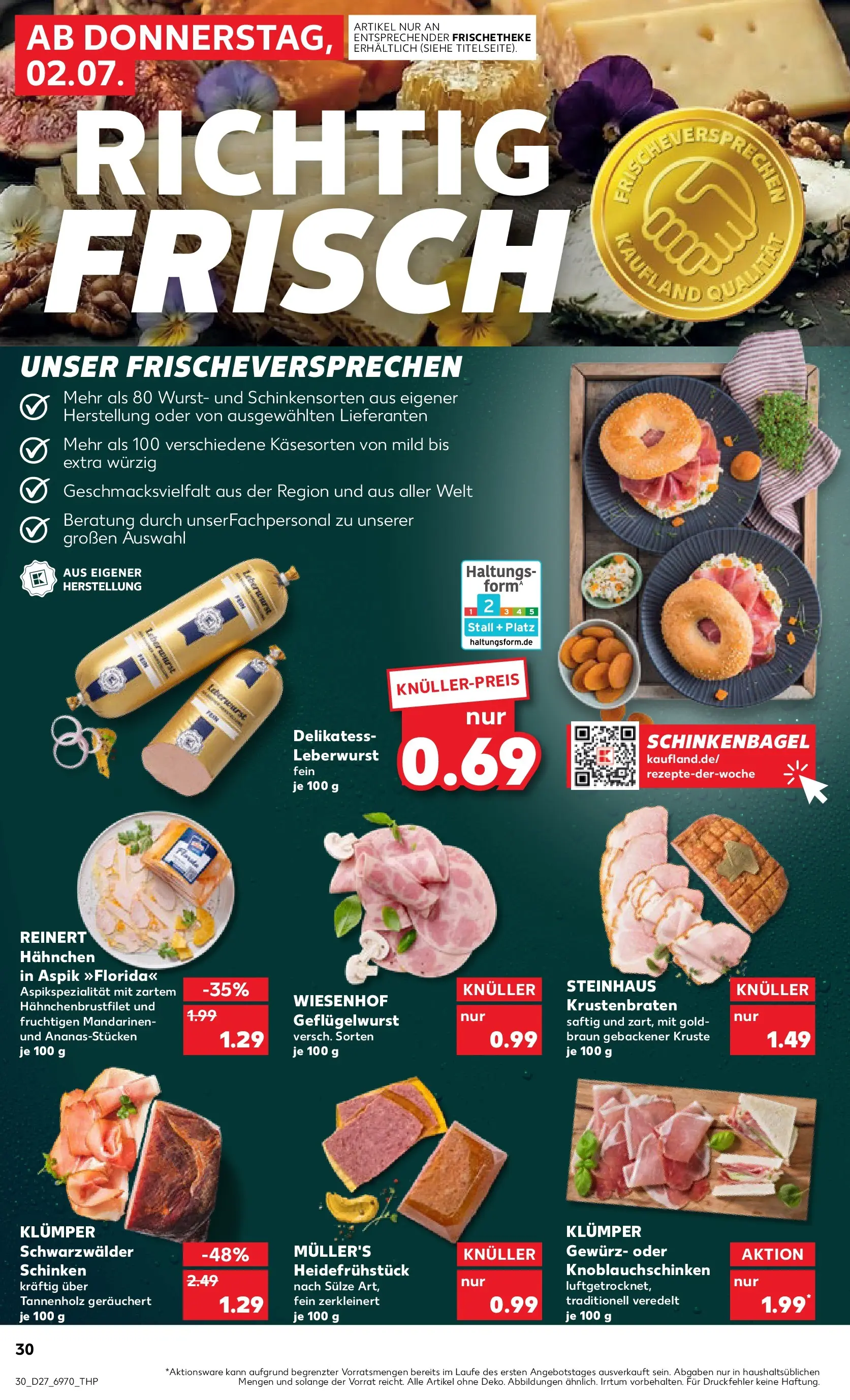 Prospekt Kaufland ab 29.06.2026 » Angebote Online zum Blättern | Seite: 41 | Produkte: Hahnchen, Mandarinen, Krustenbraten, Schinken