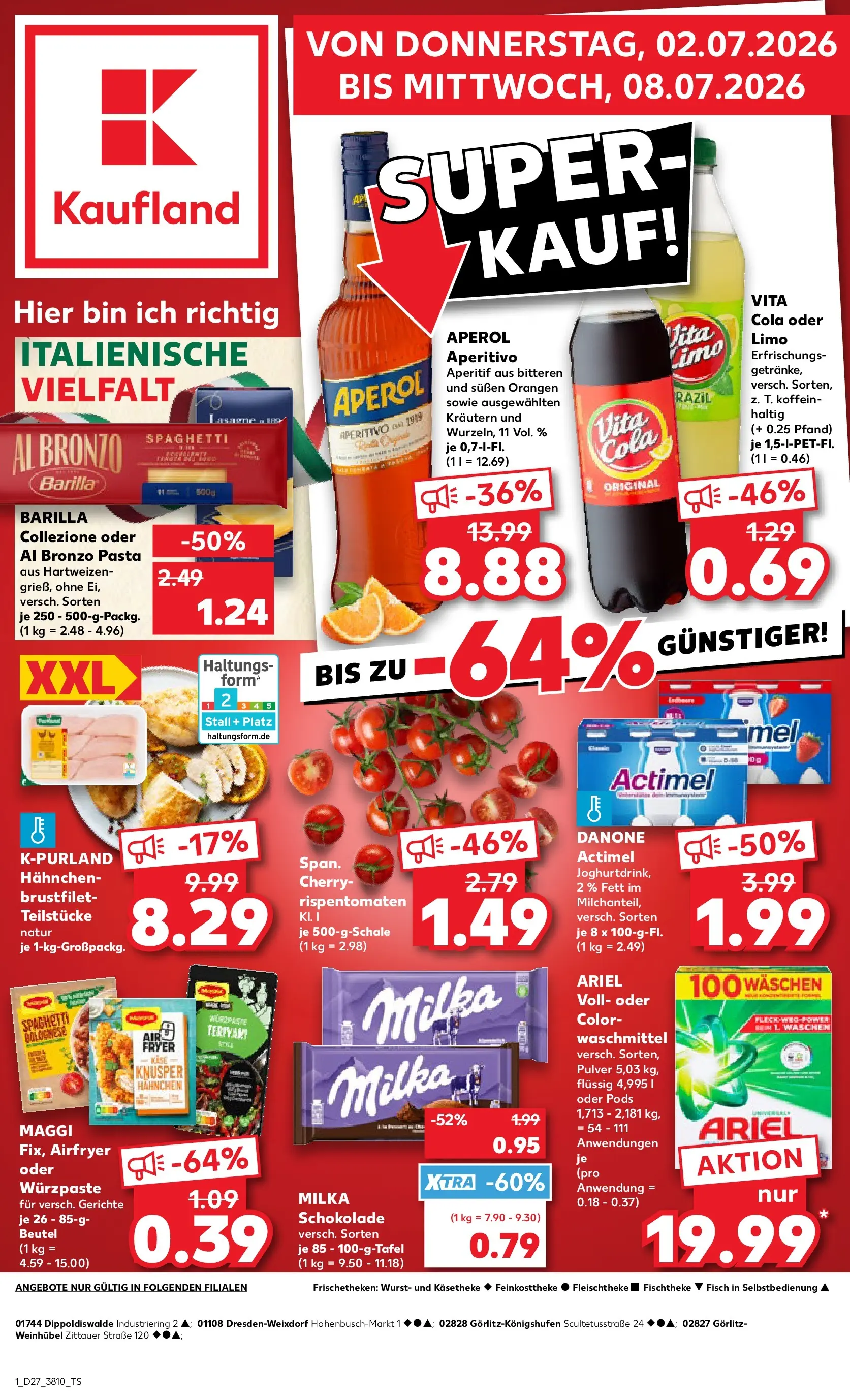 Prospekt Kaufland ab 29.06.2026 » Angebote Online zum Blättern | Seite: 12 | Produkte: Maggi, Cola, Schokolade, Orangen