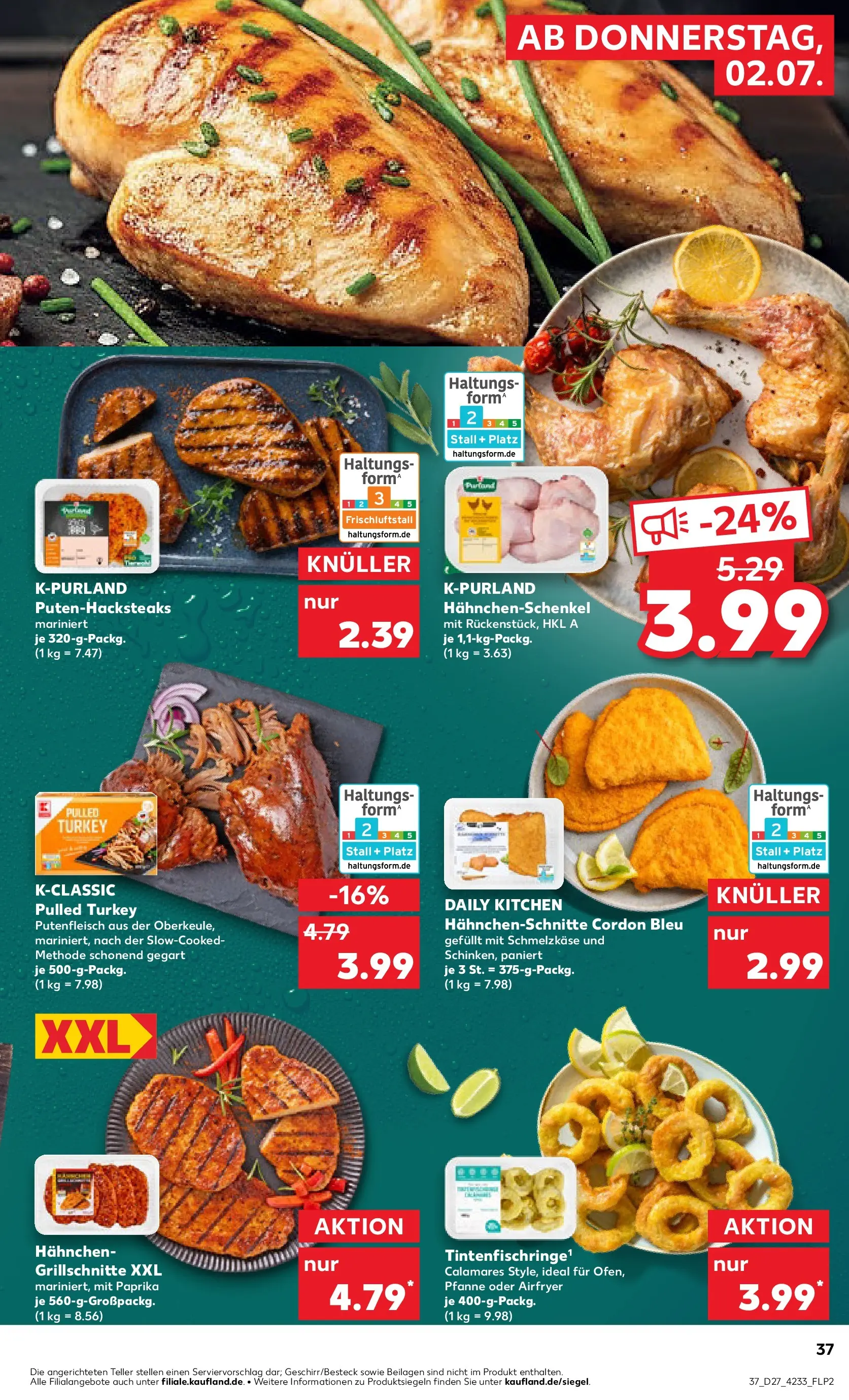 Prospekt Kaufland ab 29.06.2026 » Angebote Online zum Blättern | Seite: 48 | Produkte: Hahnchen, Hahnchenschenkel, Paprika