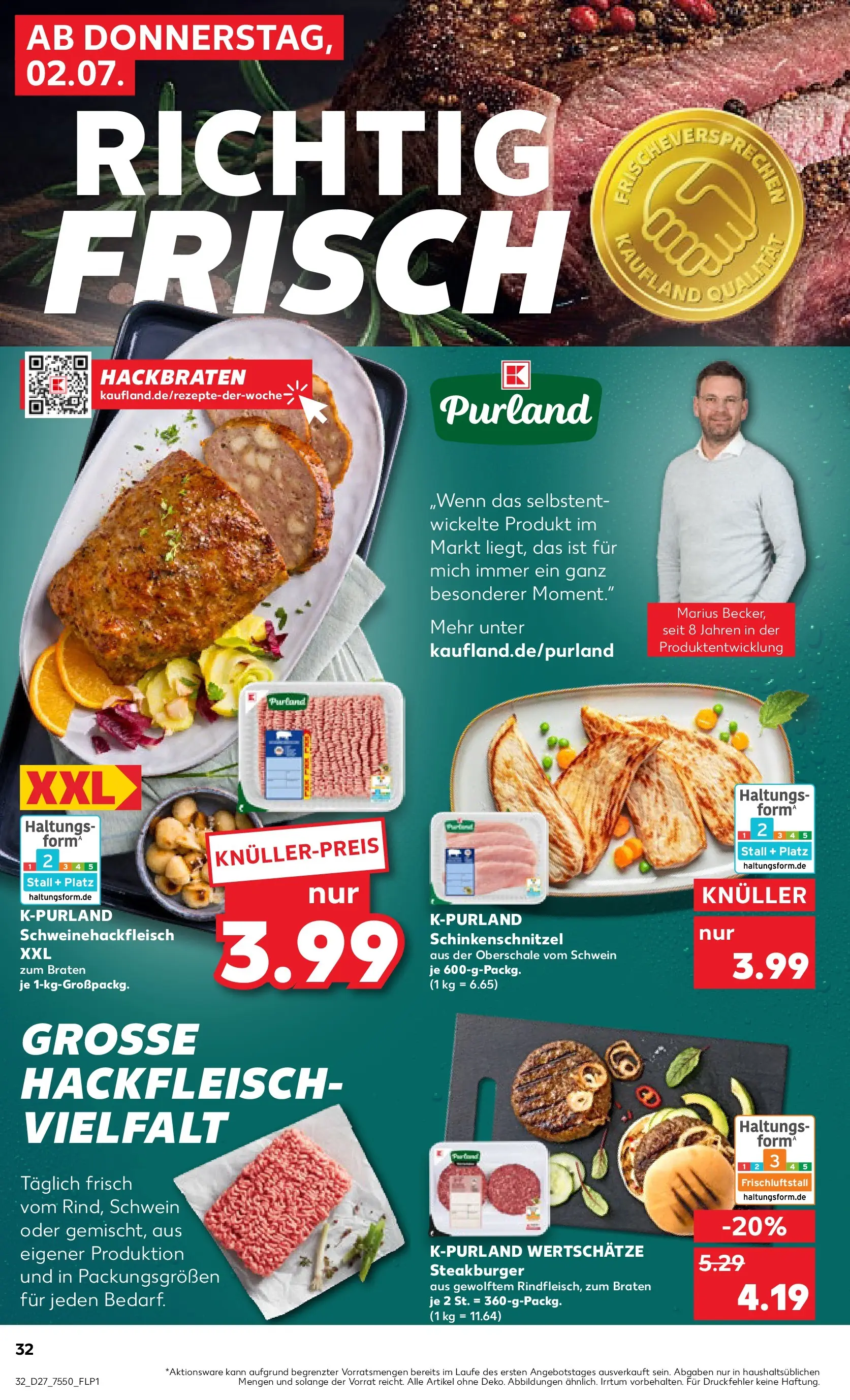 Prospekt Kaufland ab 29.06.2026 » Angebote Online zum Blättern | Seite: 43 | Produkte: Hackfleisch