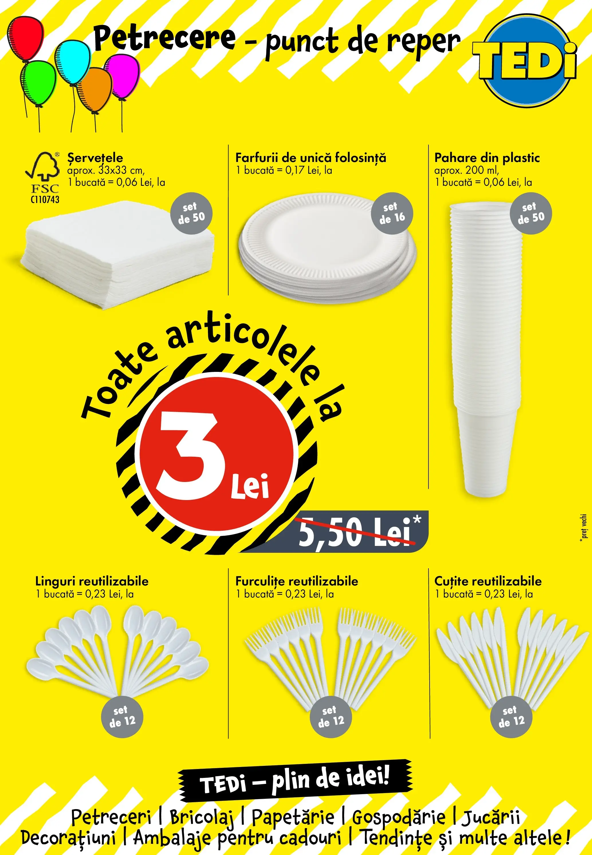 TEDi Catalog Timisoara - Oferta 25.06.2026 - 02.07.2026 | Pagină: 10 | Produse: Pahare, Linguri
