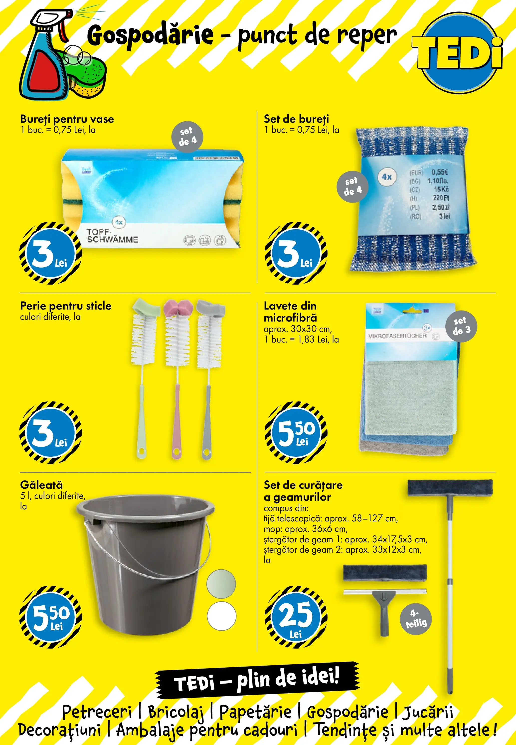 TEDi Catalog Timisoara - Oferta 25.06.2026 - 02.07.2026 | Pagină: 12 | Produse: Mop, Perie, Lavete