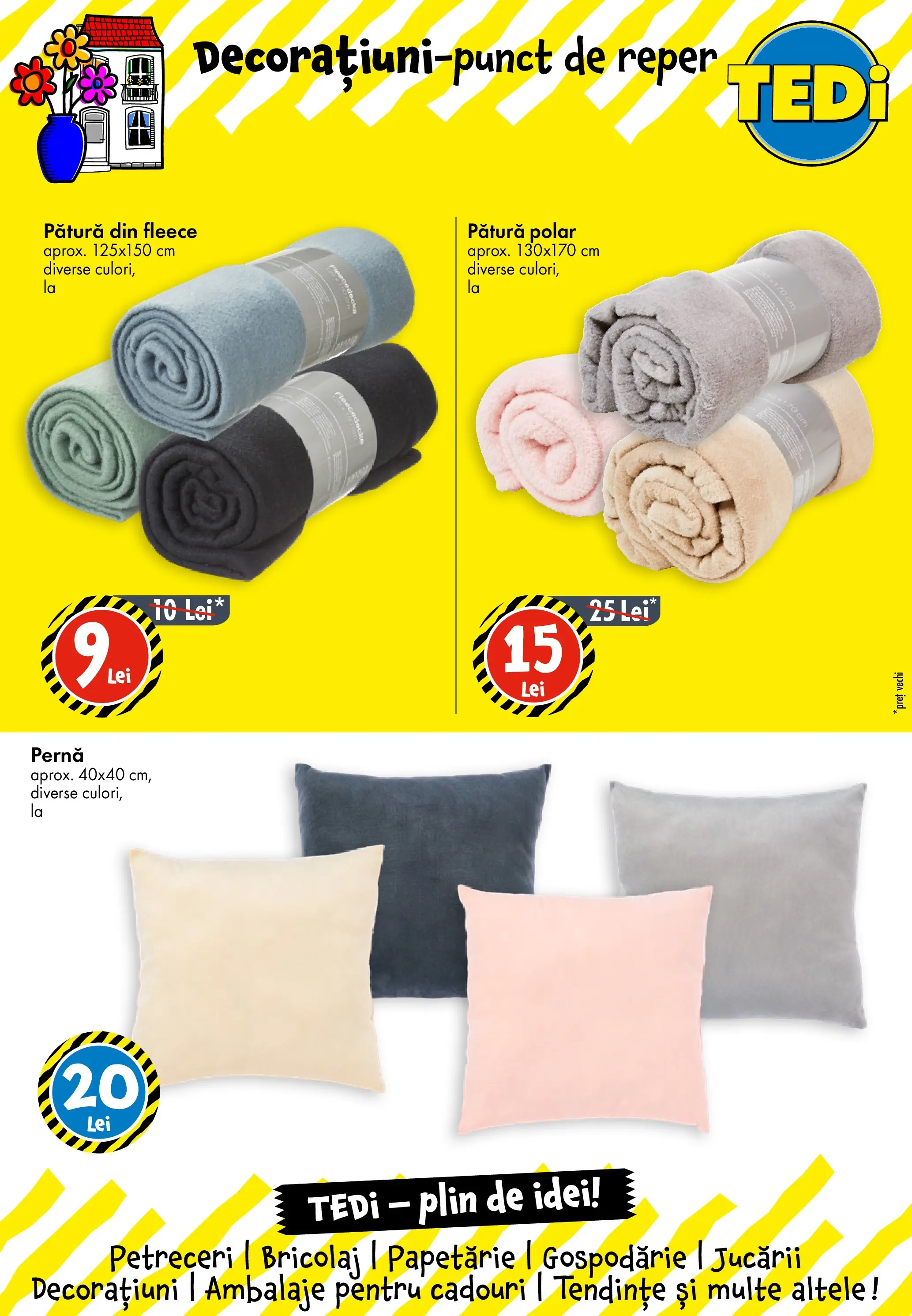 TEDi Catalog Timisoara - Oferta 25.06.2026 - 02.07.2026 | Pagină: 18 | Produse: Pernă, Pătură