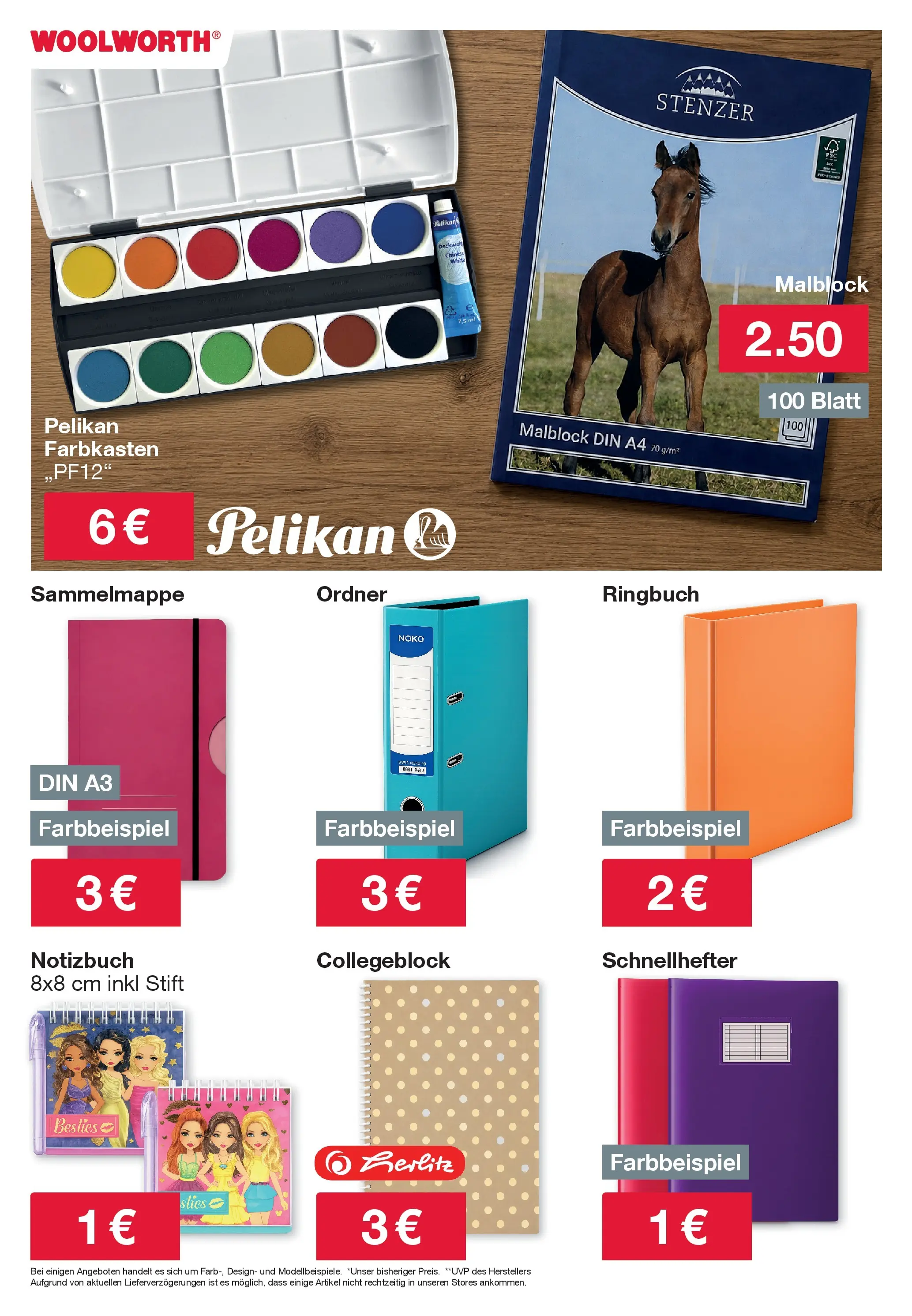 Woolworth - Woolworth: Wochenangebote von 25.06.2026 - Aktuelle Angebote | Seite: 11 | Produkte: Notizbuch