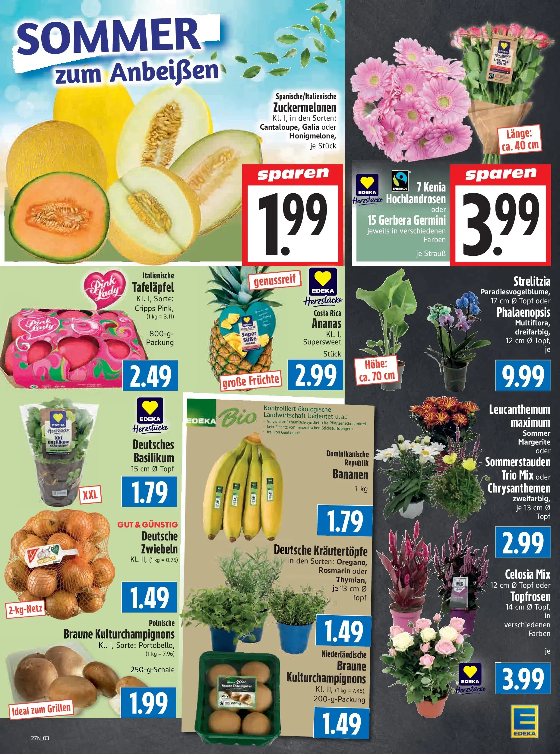 Angebote - Edeka Hahner: Wochenangebote (ab 28.06.2026) zum Blättern | Seite: 5 | Produkte: Top, Bananen, Ananas, Zwiebeln