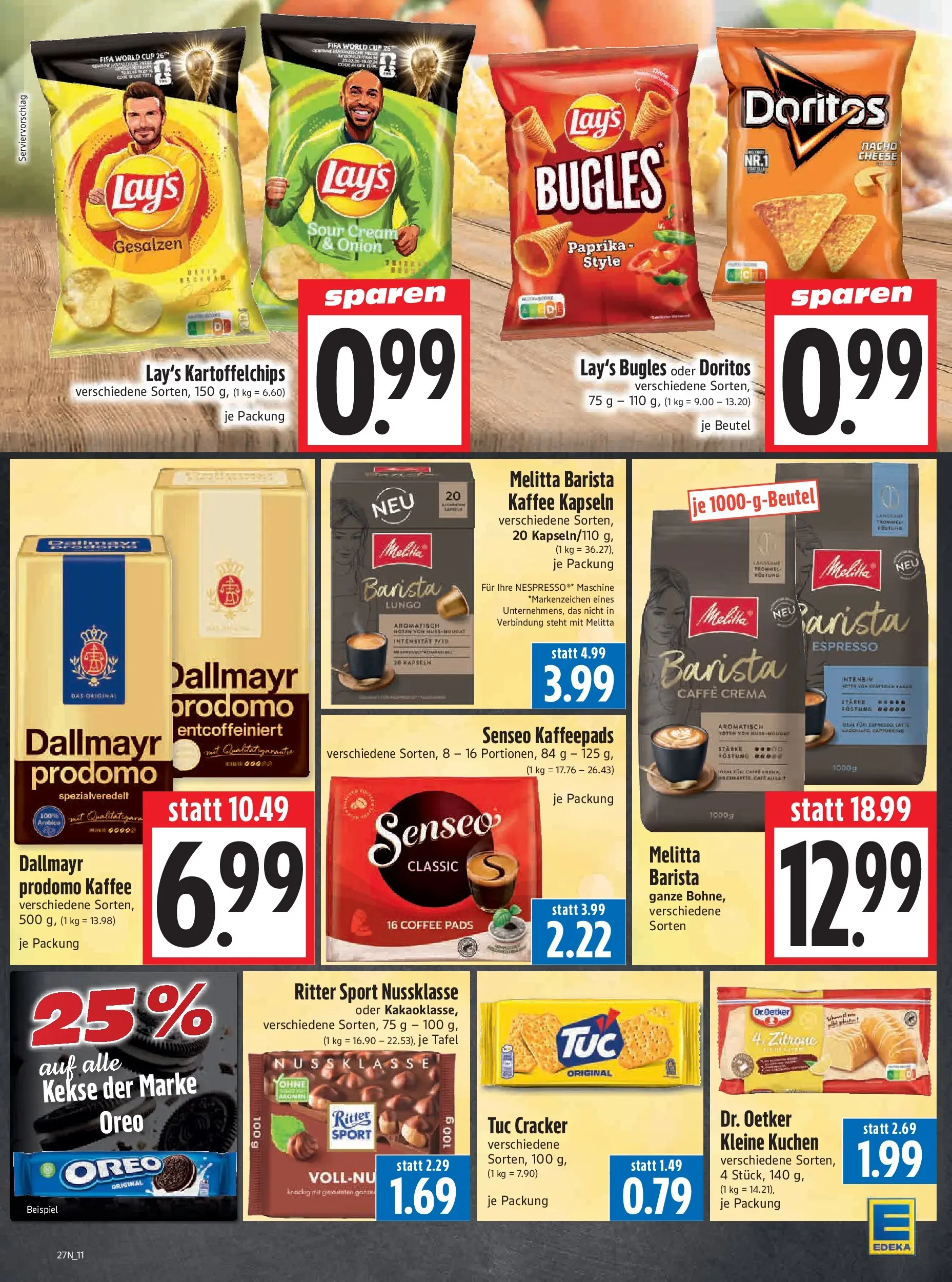 Angebote - Edeka Hahner: Wochenangebote (ab 28.06.2026) zum Blättern | Seite: 13 | Produkte: Ritter sport, Zitrone, Kuchen, Kekse