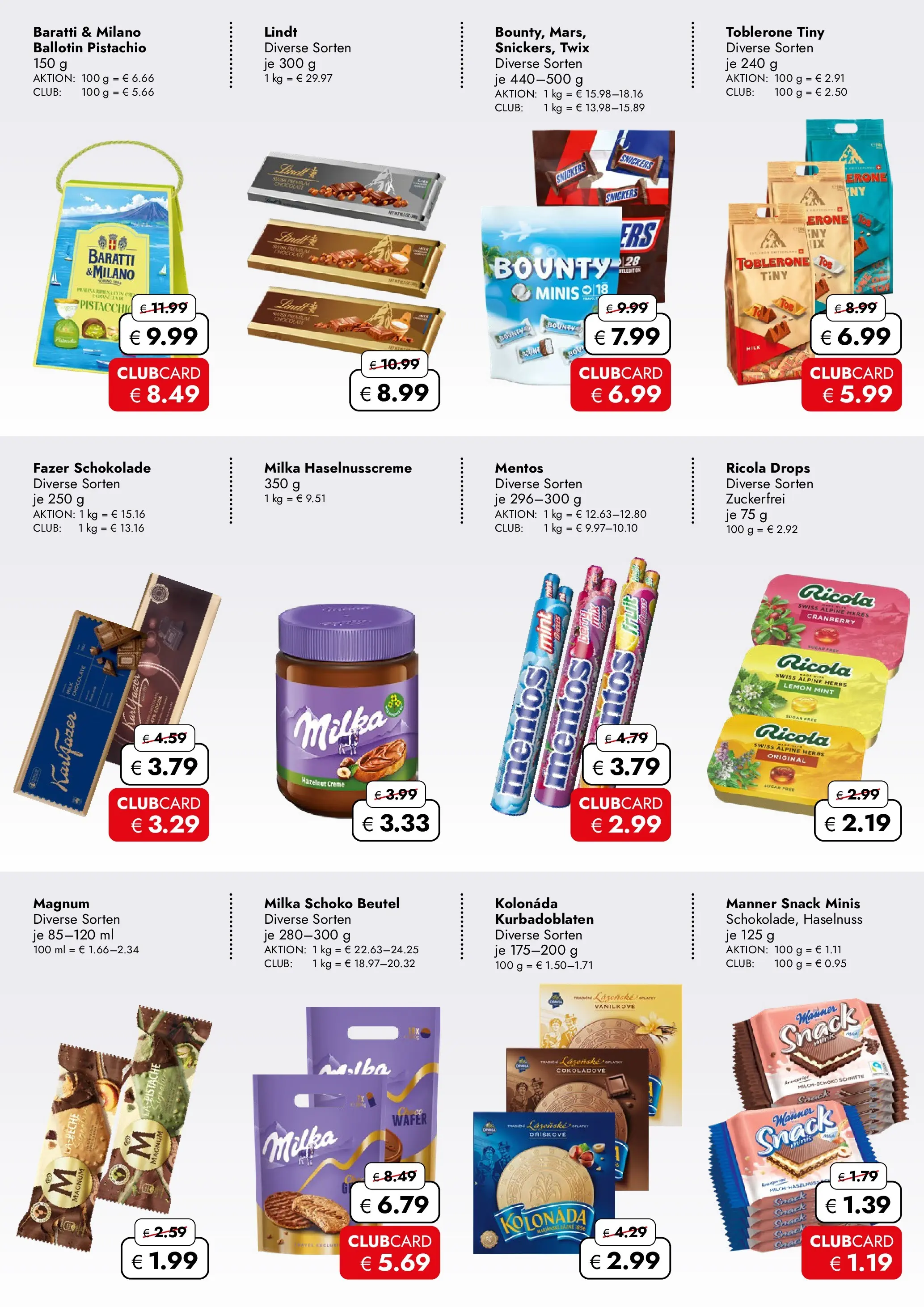 Travel Free Aktionsangebote (ab 26.06.2026) zum Blättern | Seite: 11 | Produkte: Schokolade, Creme, Twix, Lindt