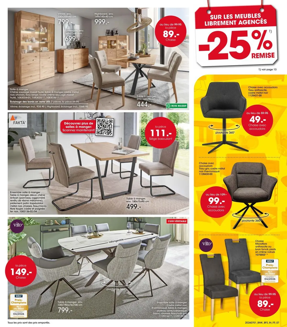 Möbel Martin - Möbel Martin: Offres hebdomadaires à partir du 30/06/2026 - promo en ligne | Page: 7 | Produits: Plateau, Table, Chaise, Cadre