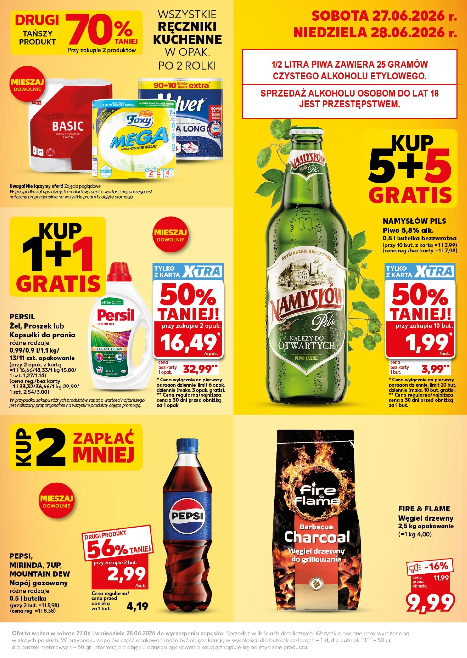 Kaufland gazetka - Super Weekend od 27.06.2026 - od jutra PDF | Strona: 3 | Produkty: Ręczniki kuchenne, Karta, Persil, Rolki