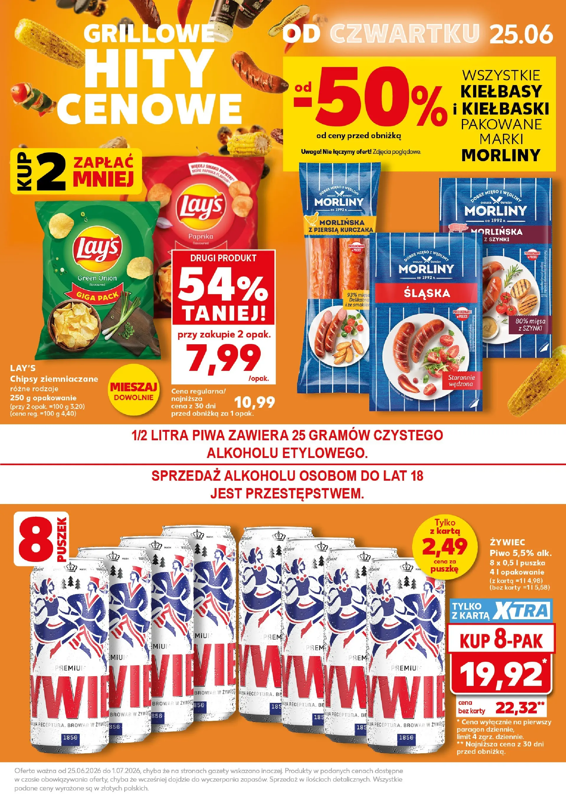Kaufland gazetka - Super Weekend od 27.06.2026 - od jutra PDF | Strona: 7 | Produkty: Mięso, Kiełbaski, Wędliny, Piwo