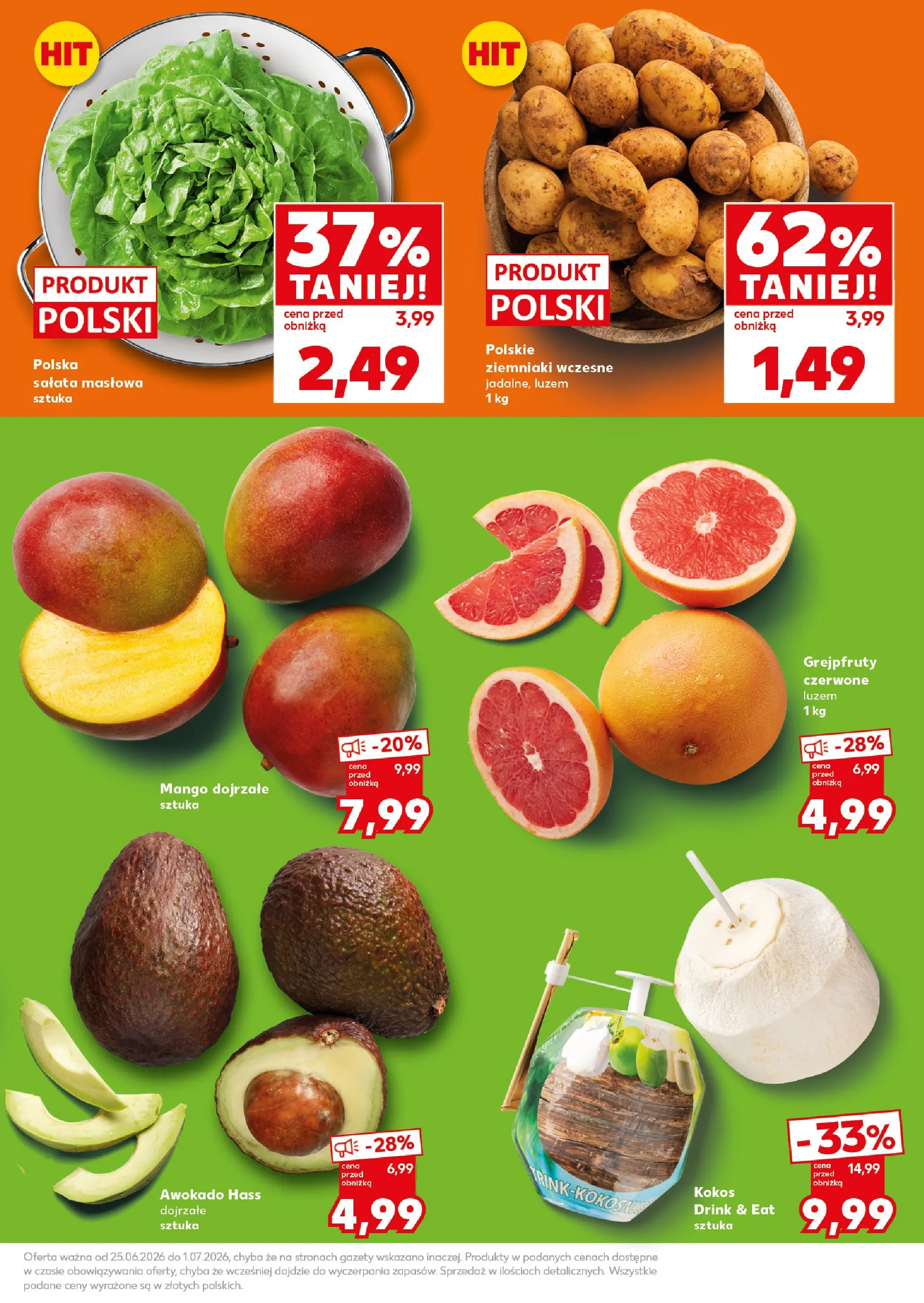 Kaufland gazetka - Super Weekend od 27.06.2026 - od jutra PDF | Strona: 9 | Produkty: Mango, Awokado, Ziemniaki