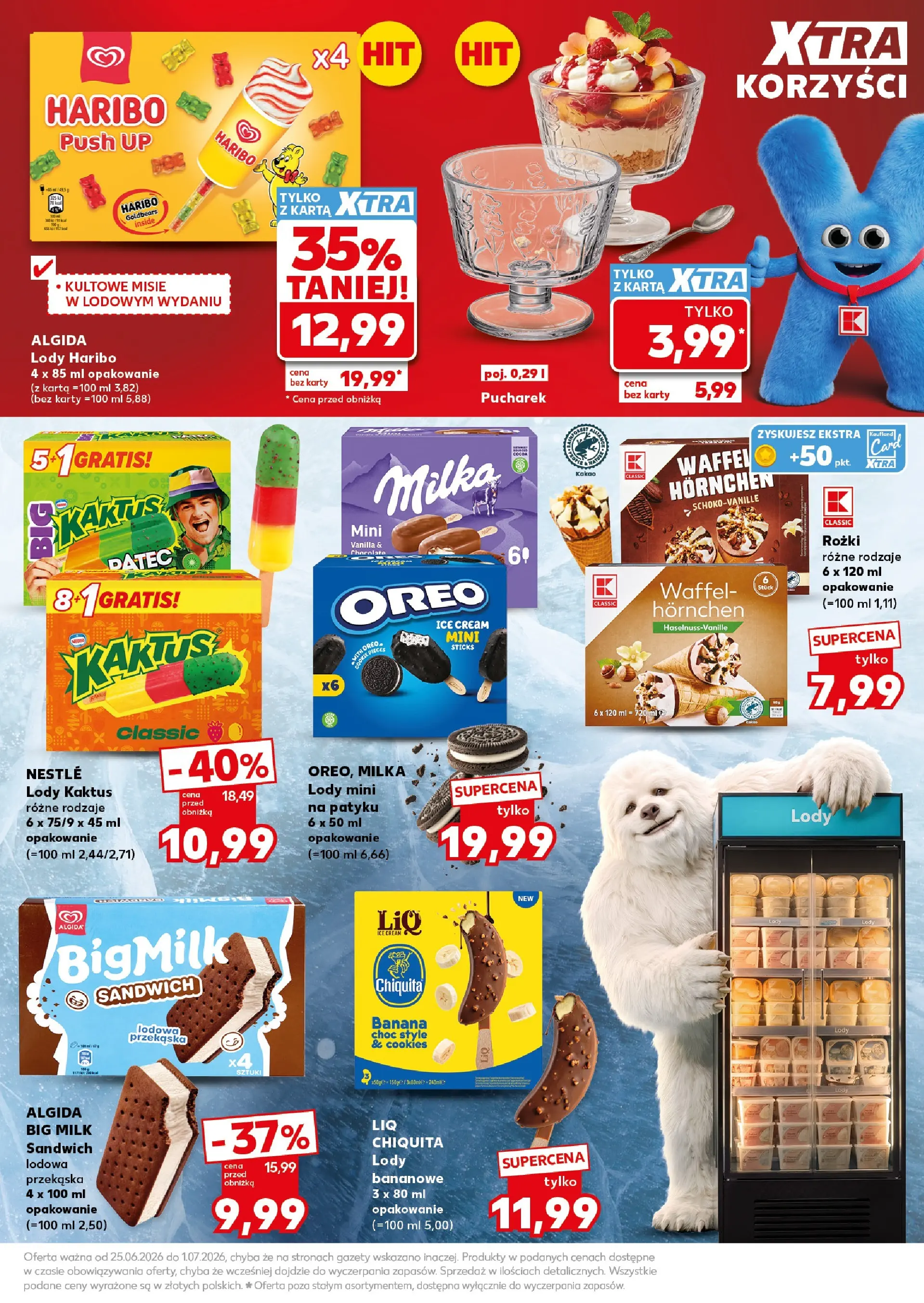 Kaufland gazetka - Super Weekend od 27.06.2026 - od jutra PDF | Strona: 13 | Produkty: Kakao, Milka, Lody mini, Lody