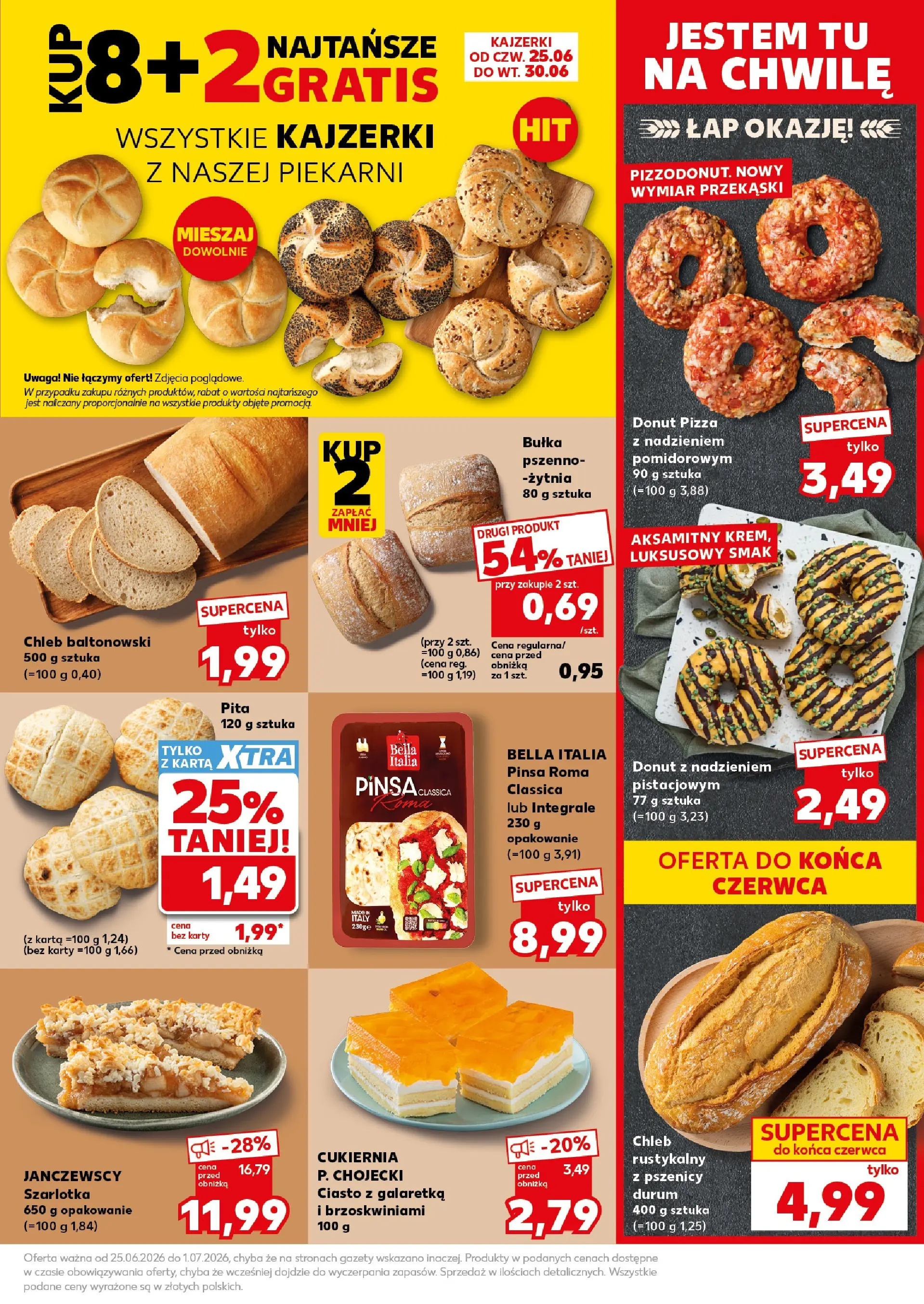 Kaufland gazetka - Super Weekend od 27.06.2026 - od jutra PDF | Strona: 19 | Produkty: Karta, Galaretka, Ciasto, Bułka