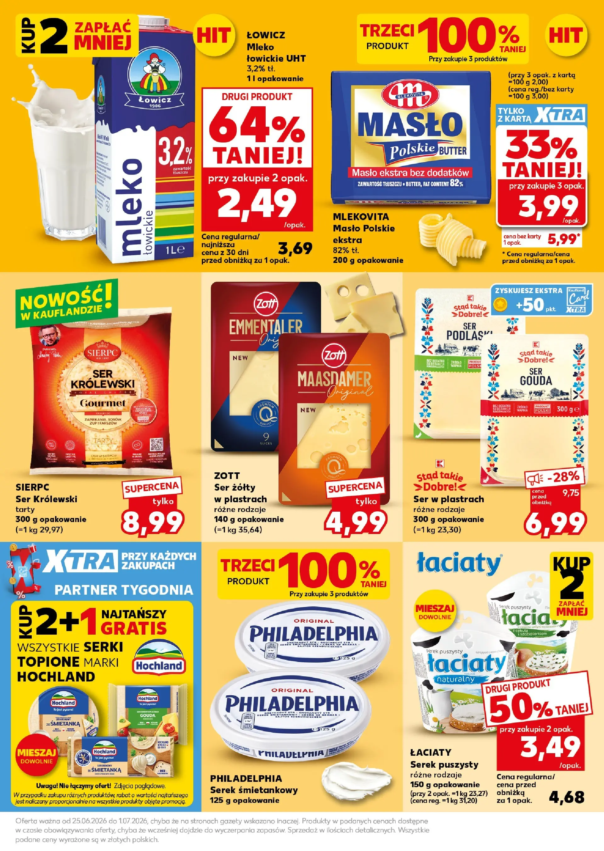 Kaufland gazetka - Super Weekend od 27.06.2026 - od jutra PDF | Strona: 21 | Produkty: Cream cheese, Masło Polskie, Masło, Serek śmietankowy philadelphia