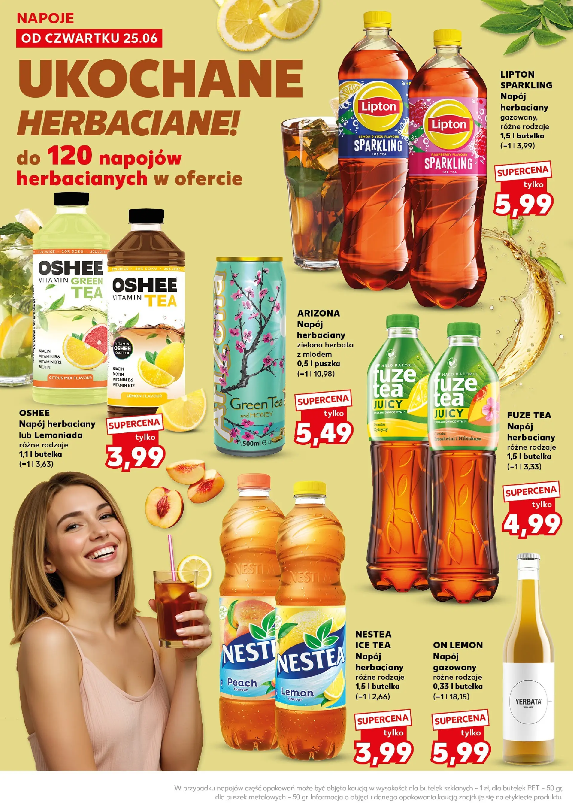 Kaufland gazetka - Super Weekend od 27.06.2026 - od jutra PDF | Strona: 22 | Produkty: Ice Tea, Napoje, Cytryny, Herbata