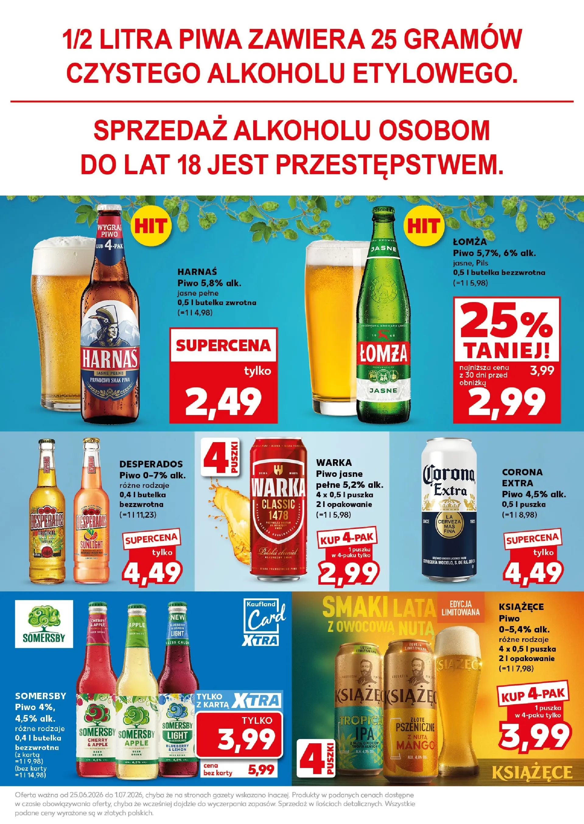 Kaufland gazetka - Super Weekend od 27.06.2026 - od jutra PDF | Strona: 27 | Produkty: Mango, Warka, Harnaś, Piwo