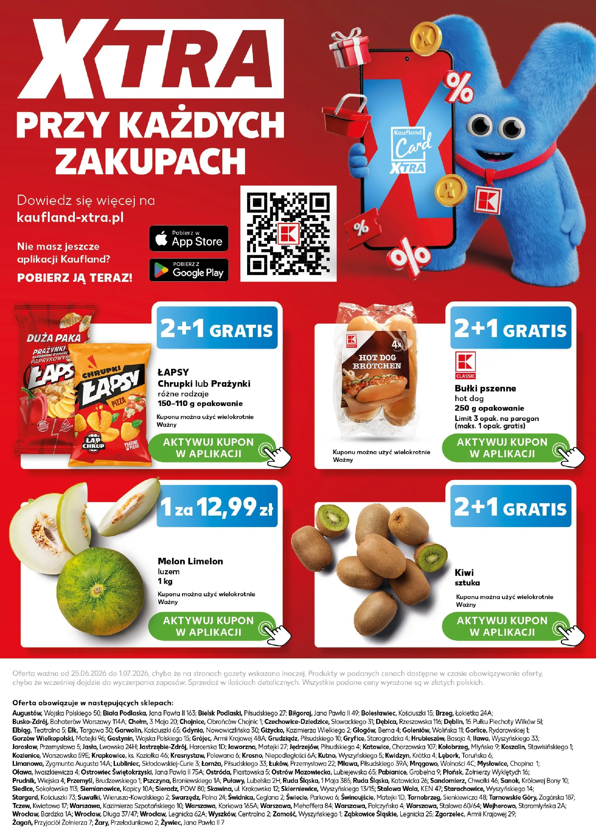 Kaufland gazetka - Super Weekend od 27.06.2026 - od jutra PDF | Strona: 32 | Produkty: Melon, Chrupki, Pizza, Kiwi