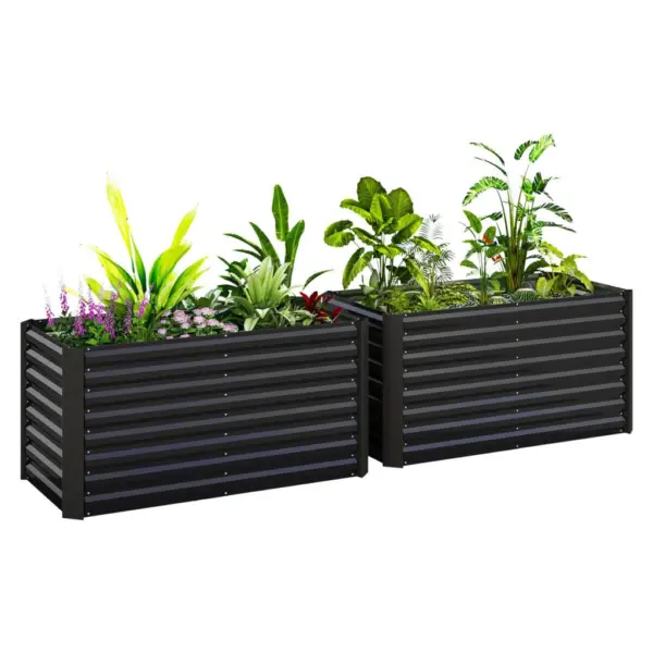 Outsunny Hochbeet 2er Set