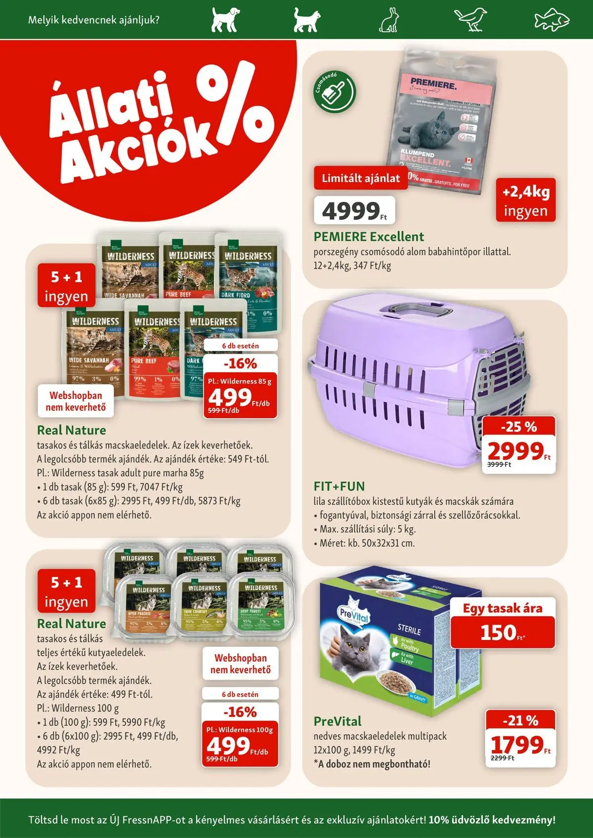 Fressnapf aktuális akciós újság - 2026.07.02. -tól/töl > akció, lapozható szórólap 🛍️ | Oldal: 2 | Termékek: Doboz