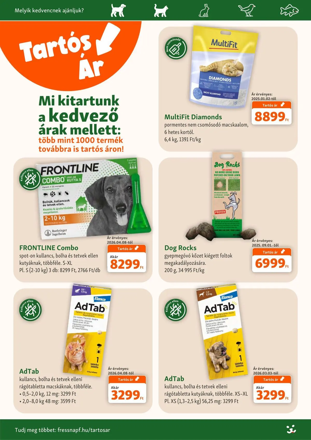 Fressnapf aktuális akciós újság - 2026.07.02. -tól/töl > akció, lapozható szórólap 🛍️ | Oldal: 3