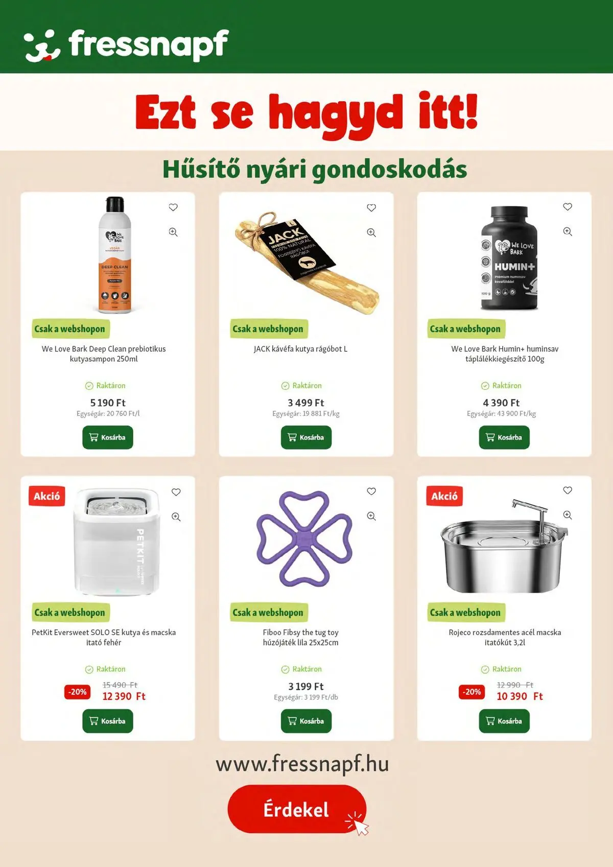 Fressnapf aktuális akciós újság - 2026.07.02. -tól/töl > akció, lapozható szórólap 🛍️ | Oldal: 17