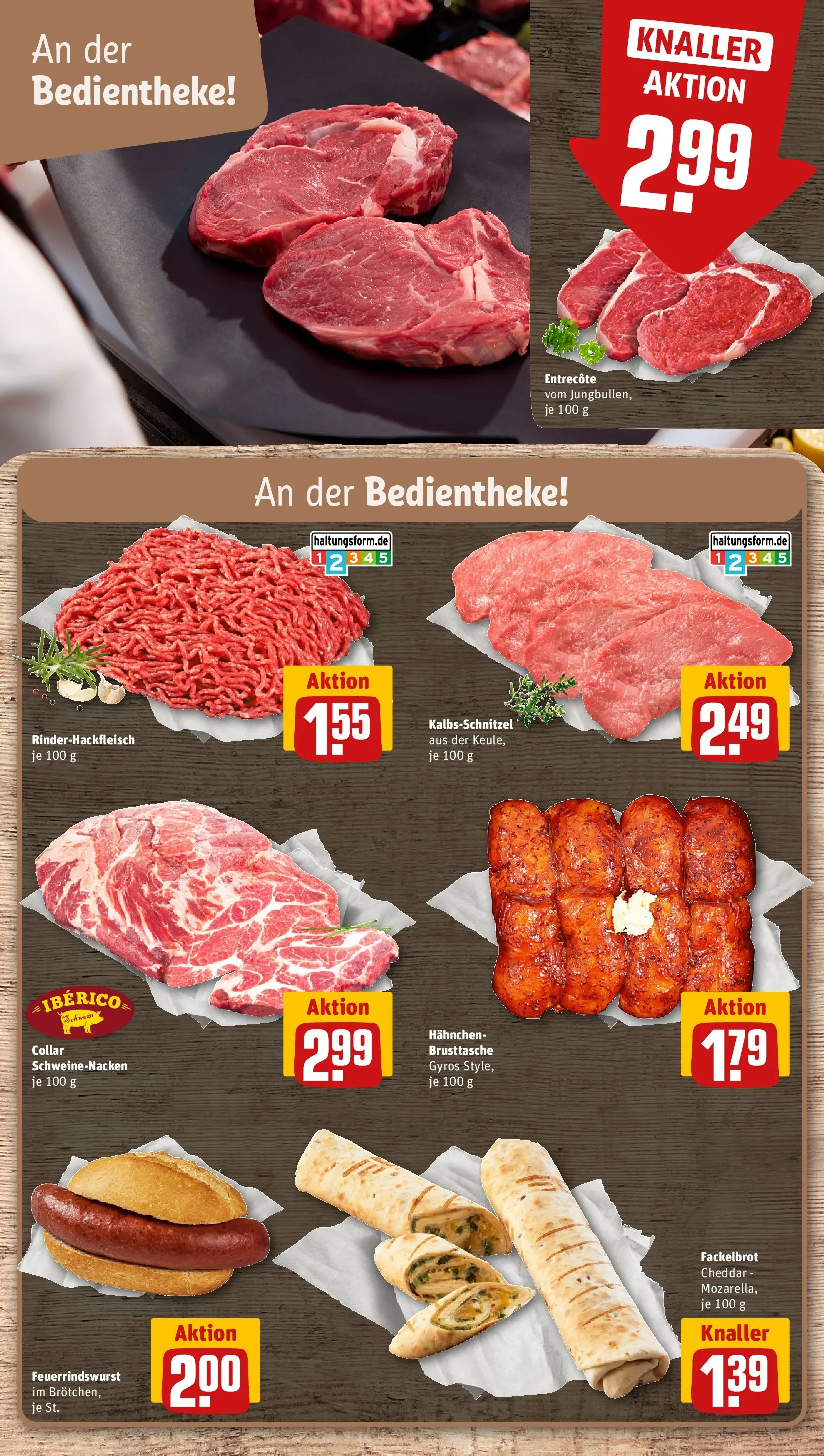 REWE Prospekt ab 28.06.2026 zum Blättern » Angebote | Seite: 10 | Produkte: Hahnchen, Schweinenacken, Entrecote, Gyros