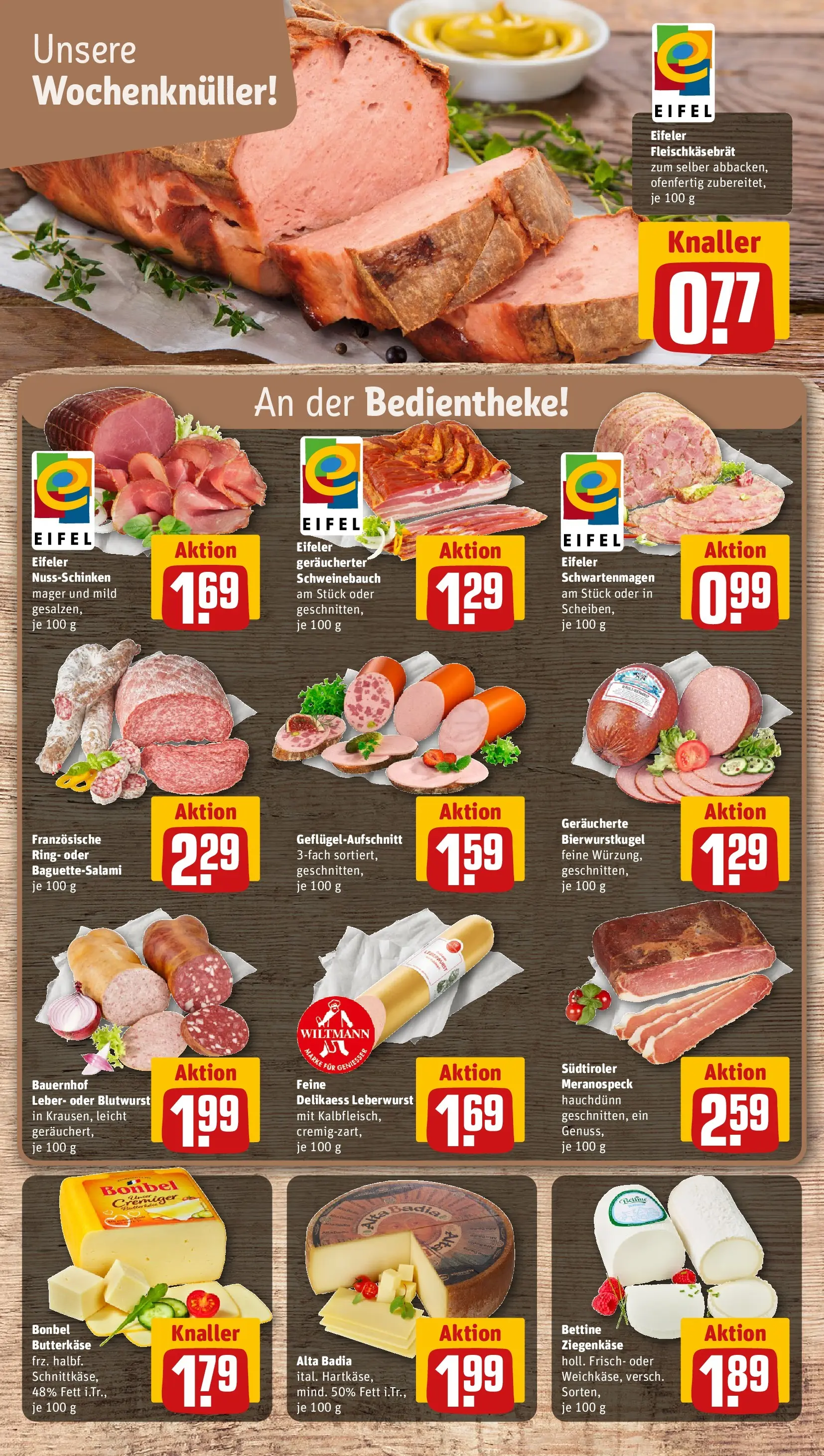 REWE Prospekt ab 28.06.2026 zum Blättern » Angebote | Seite: 11 | Produkte: Schweinebauch, Ziegenkäse