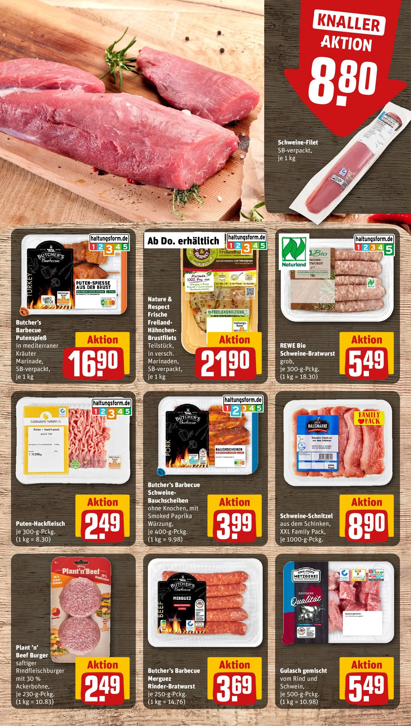 REWE Prospekt ab 28.06.2026 zum Blättern » Angebote | Seite: 11 | Produkte: Hahnchen, Gulasch, Backofen, Schinken