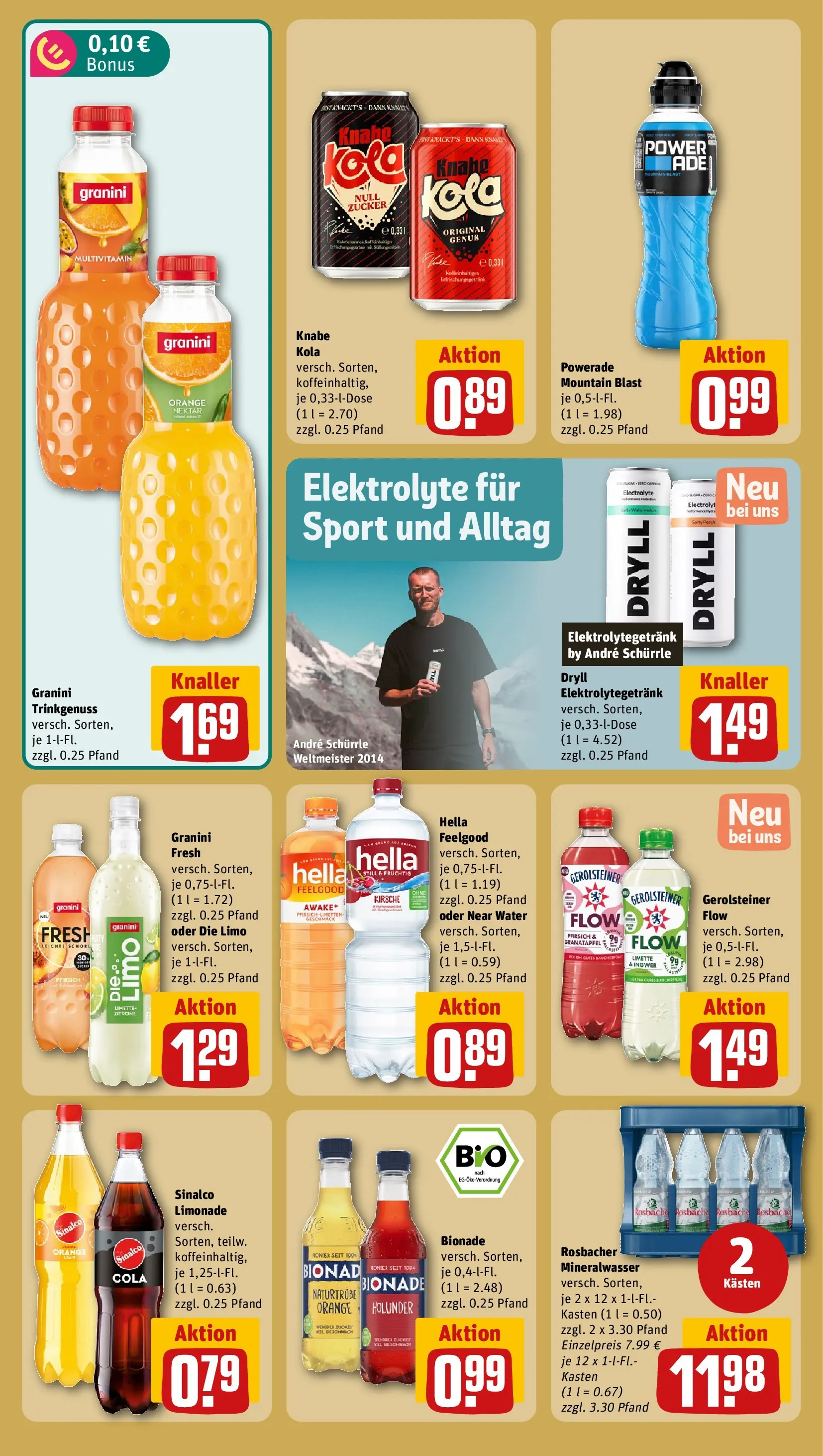 REWE Prospekt ab 28.06.2026 zum Blättern » Angebote | Seite: 18 | Produkte: Limonade, Hella, Zitrone, Granini