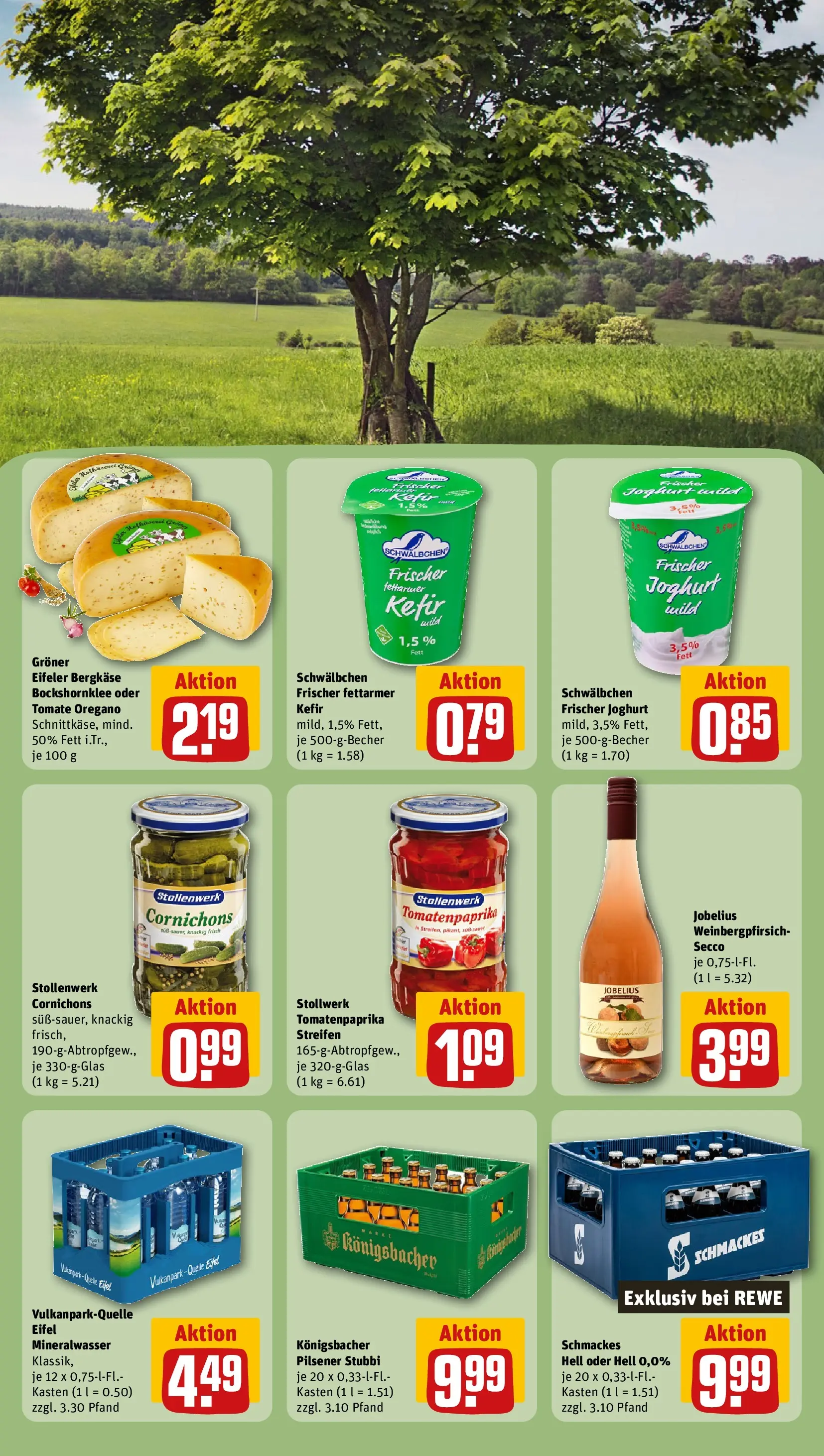 REWE Prospekt ab 28.06.2026 zum Blättern » Angebote | Seite: 25 | Produkte: Kefir, Joghurt, Mineralwasser