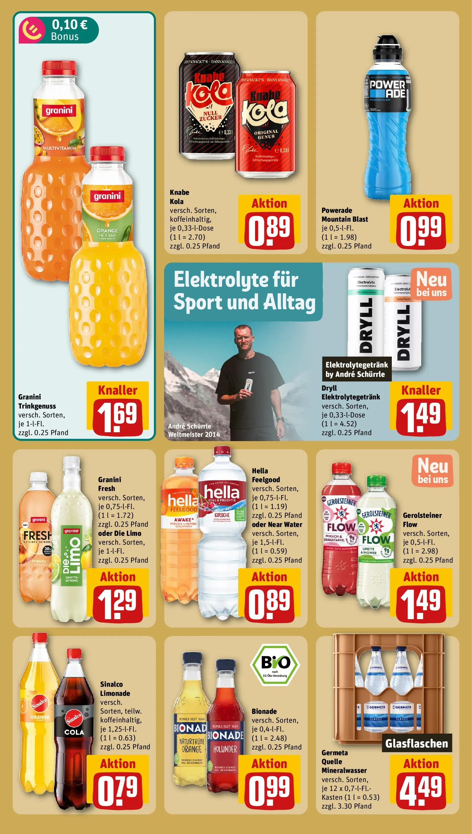 REWE Prospekt ab 28.06.2026 zum Blättern » Angebote | Seite: 18 | Produkte: Granatapfel, Zucker, Limette, Gerolsteiner