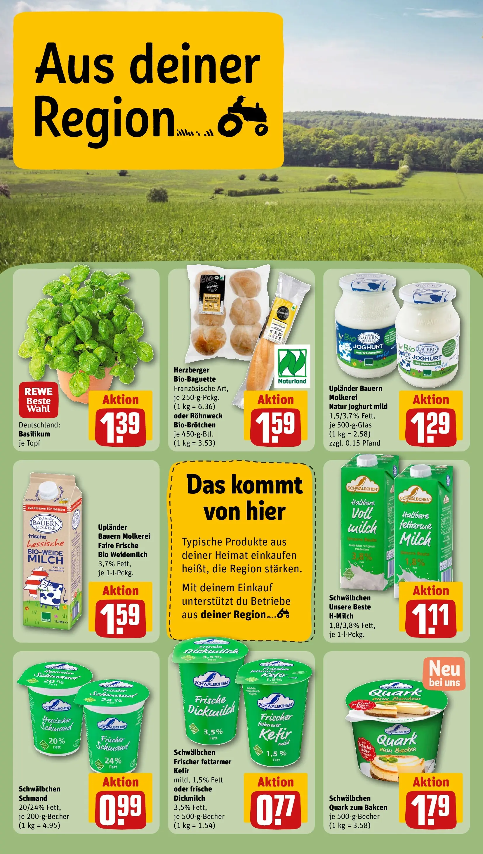 REWE Prospekt ab 28.06.2026 zum Blättern » Angebote | Seite: 24 | Produkte: Kefir, Quark, Milch, Käse