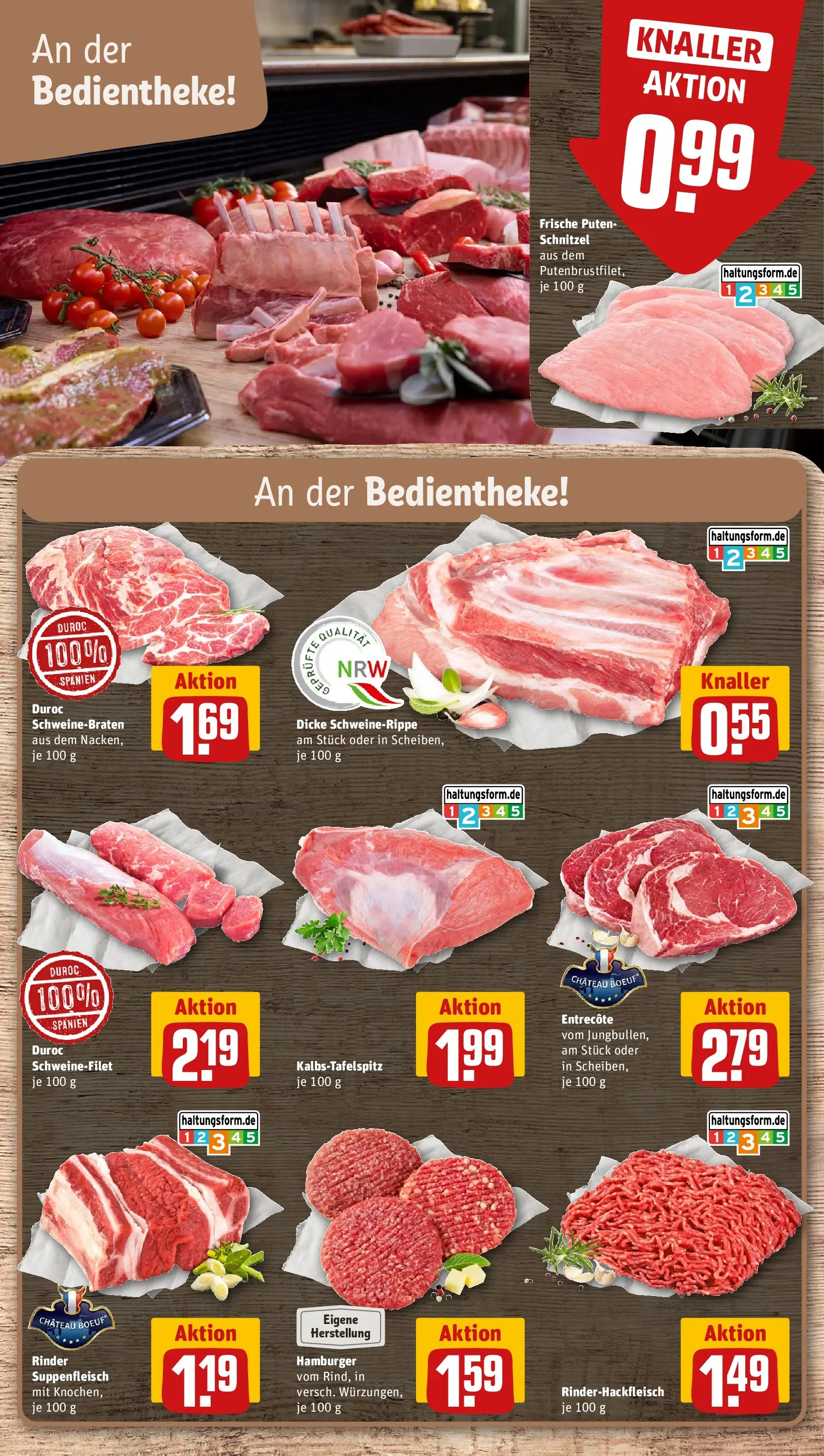 REWE Prospekt ab 28.06.2026 zum Blättern » Angebote | Seite: 10 | Produkte: Entrecote, Schnitzel, Schweinefilet, Suppenfleisch