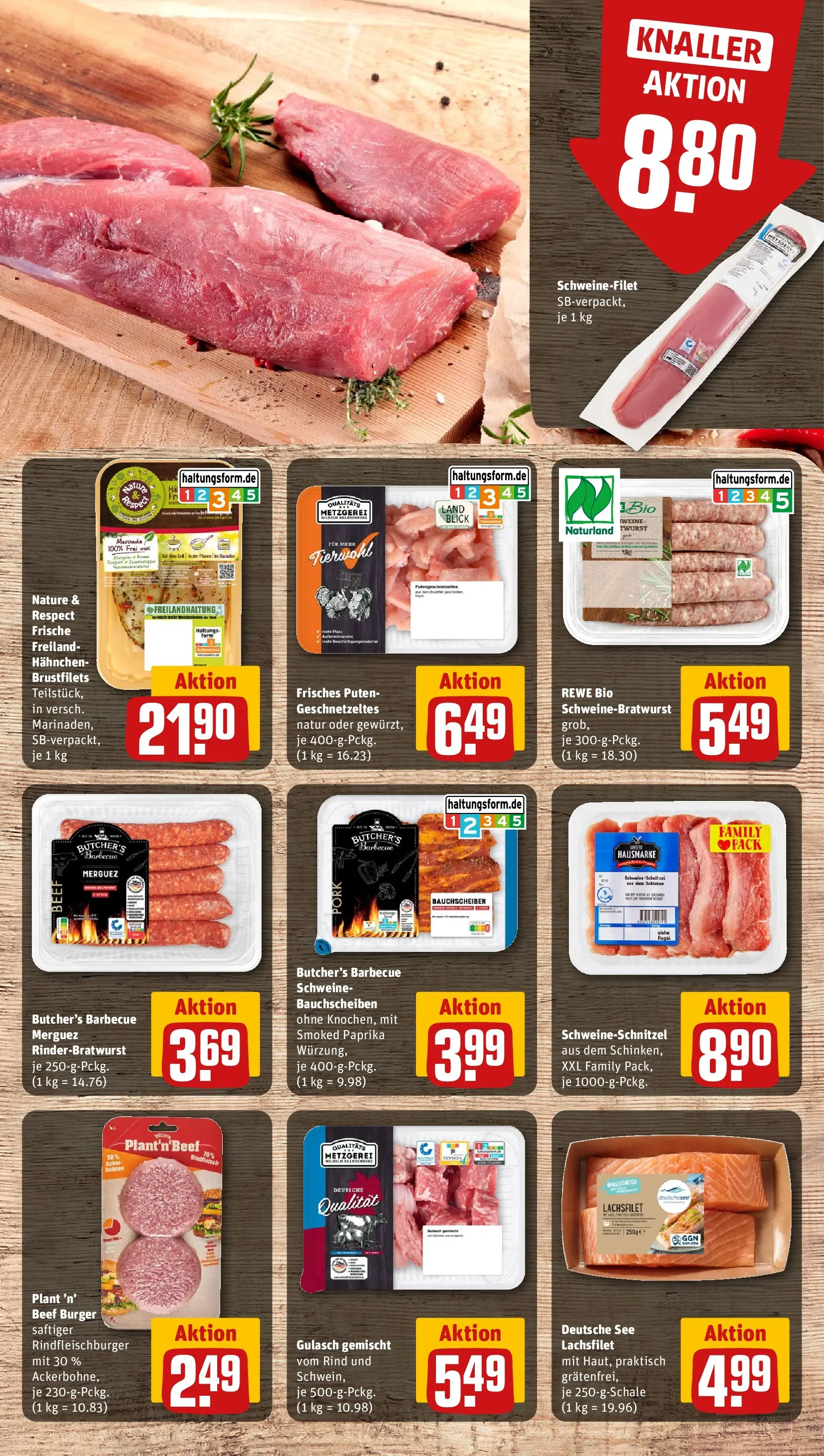 REWE Prospekt ab 28.06.2026 zum Blättern » Angebote | Seite: 11 | Produkte: Regal, Burger, Schweinefilet, Schinken