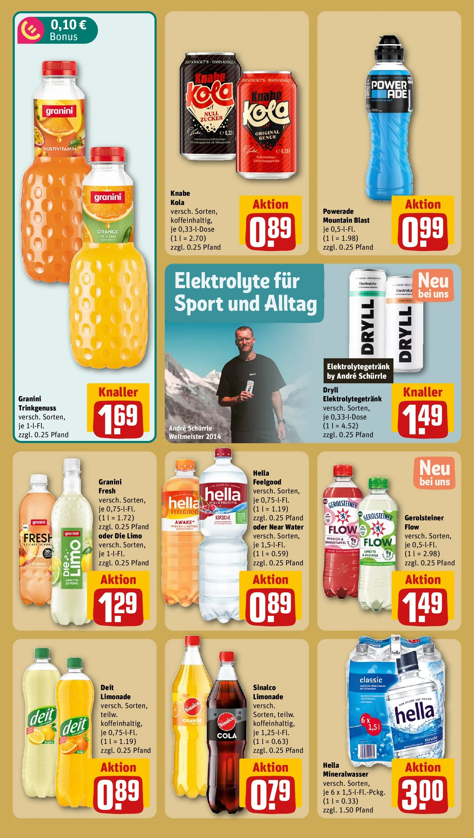 REWE Prospekt ab 28.06.2026 zum Blättern » Angebote | Seite: 18 | Produkte: Cola, Limonade, Powerade, Gerolsteiner
