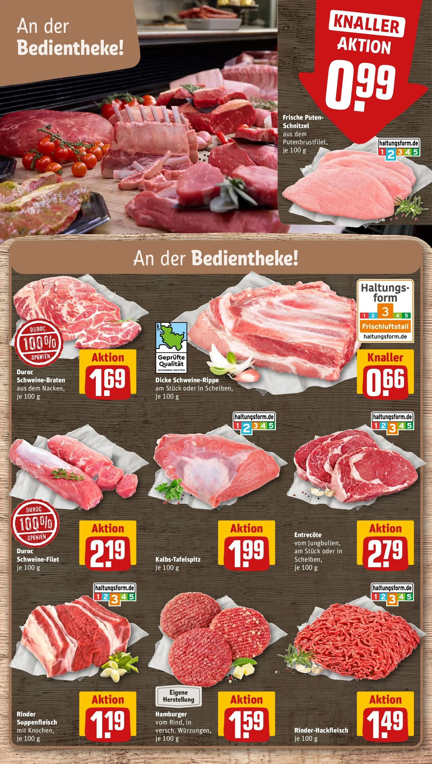 REWE Prospekt ab 29.06.2026 zum Blättern » Angebote | Seite: 10 | Produkte: Entrecote, Schnitzel, Schweinefilet, Suppenfleisch