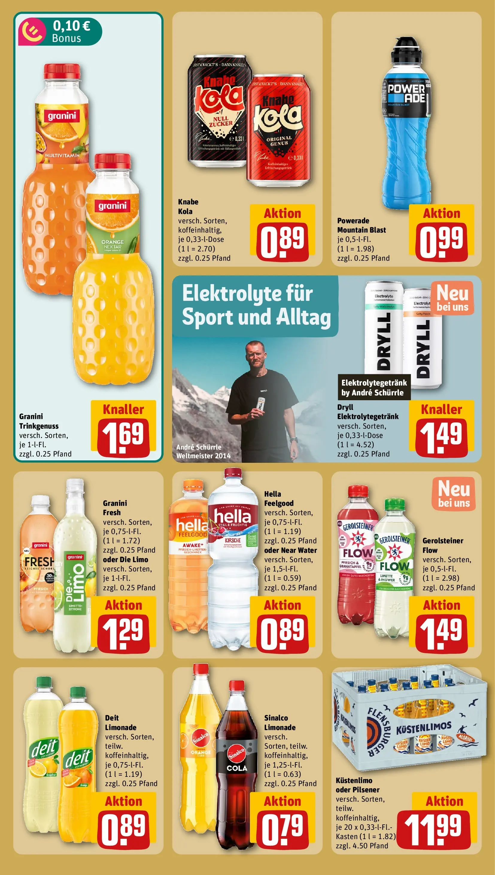 REWE Prospekt ab 28.06.2026 zum Blättern » Angebote | Seite: 16 | Produkte: Hella, Powerade, Limette, Gerolsteiner