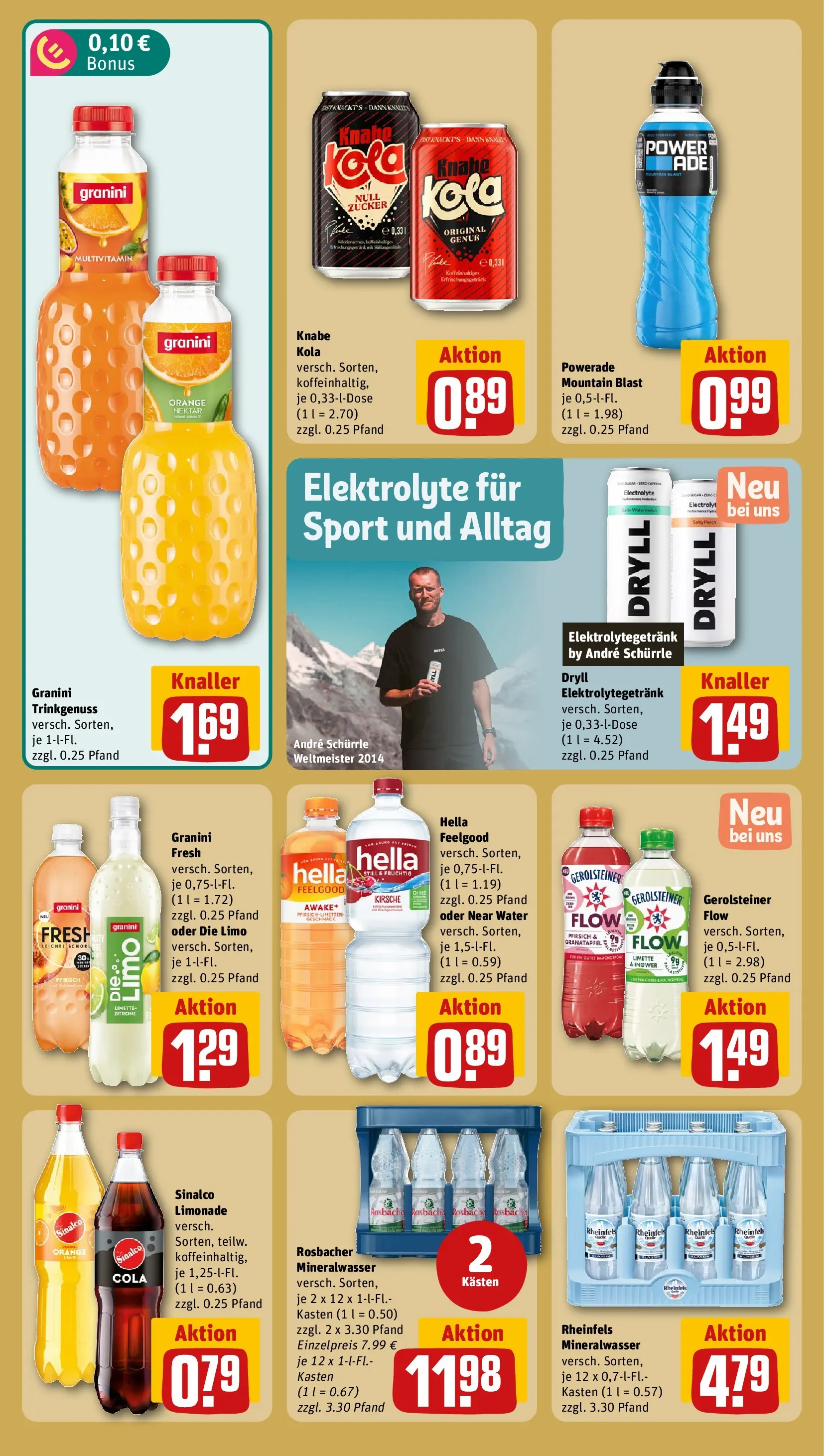 REWE Prospekt ab 28.06.2026 zum Blättern » Angebote | Seite: 20 | Produkte: Limetten, Limonade, Powerade, Gerolsteiner