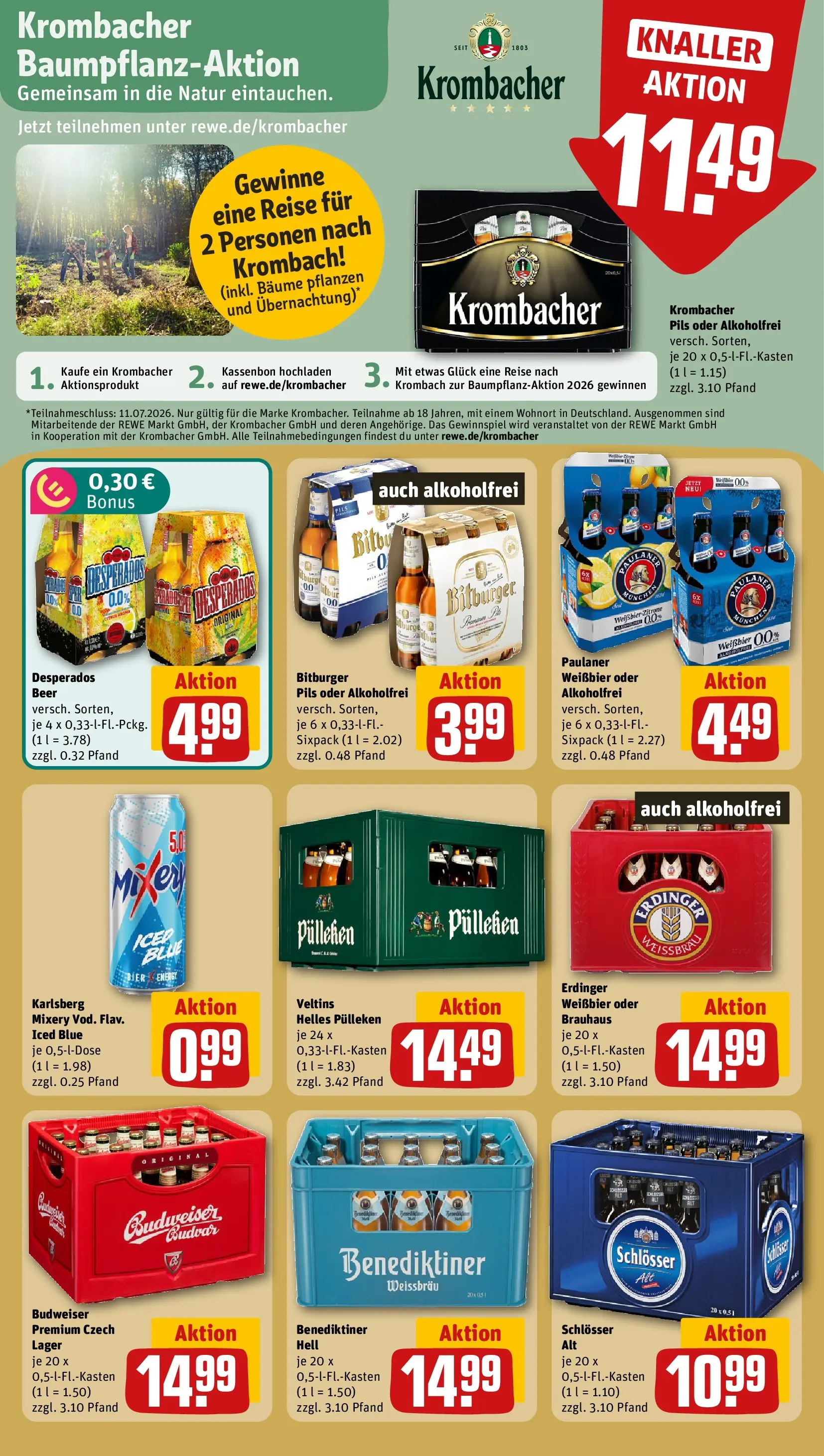 REWE Prospekt ab 28.06.2026 zum Blättern » Angebote | Seite: 21 | Produkte: Bitburger, Bier, Pils, Zitrone