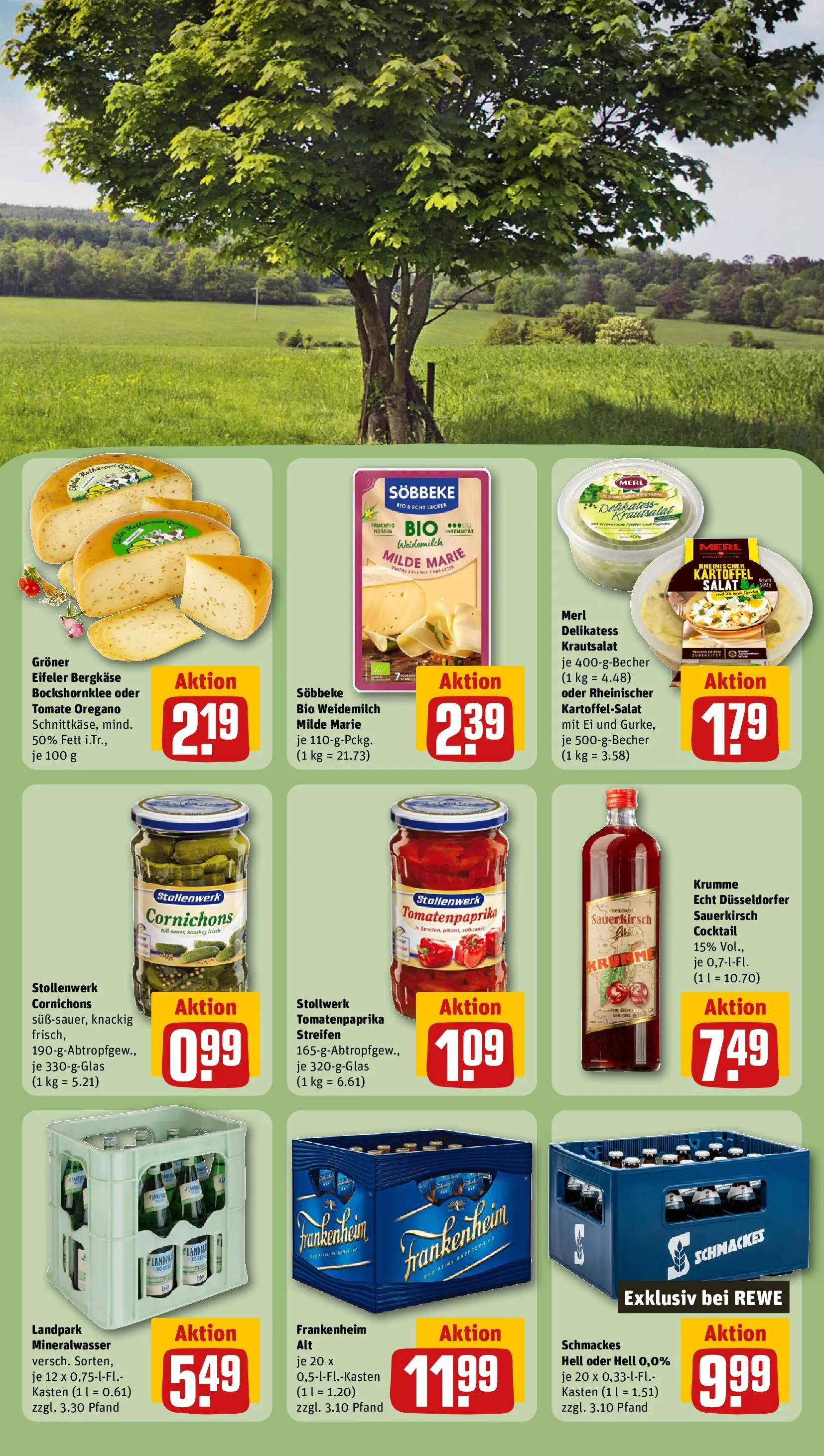 REWE Prospekt ab 28.06.2026 zum Blättern » Angebote | Seite: 27 | Produkte: Mineralwasser, Salat