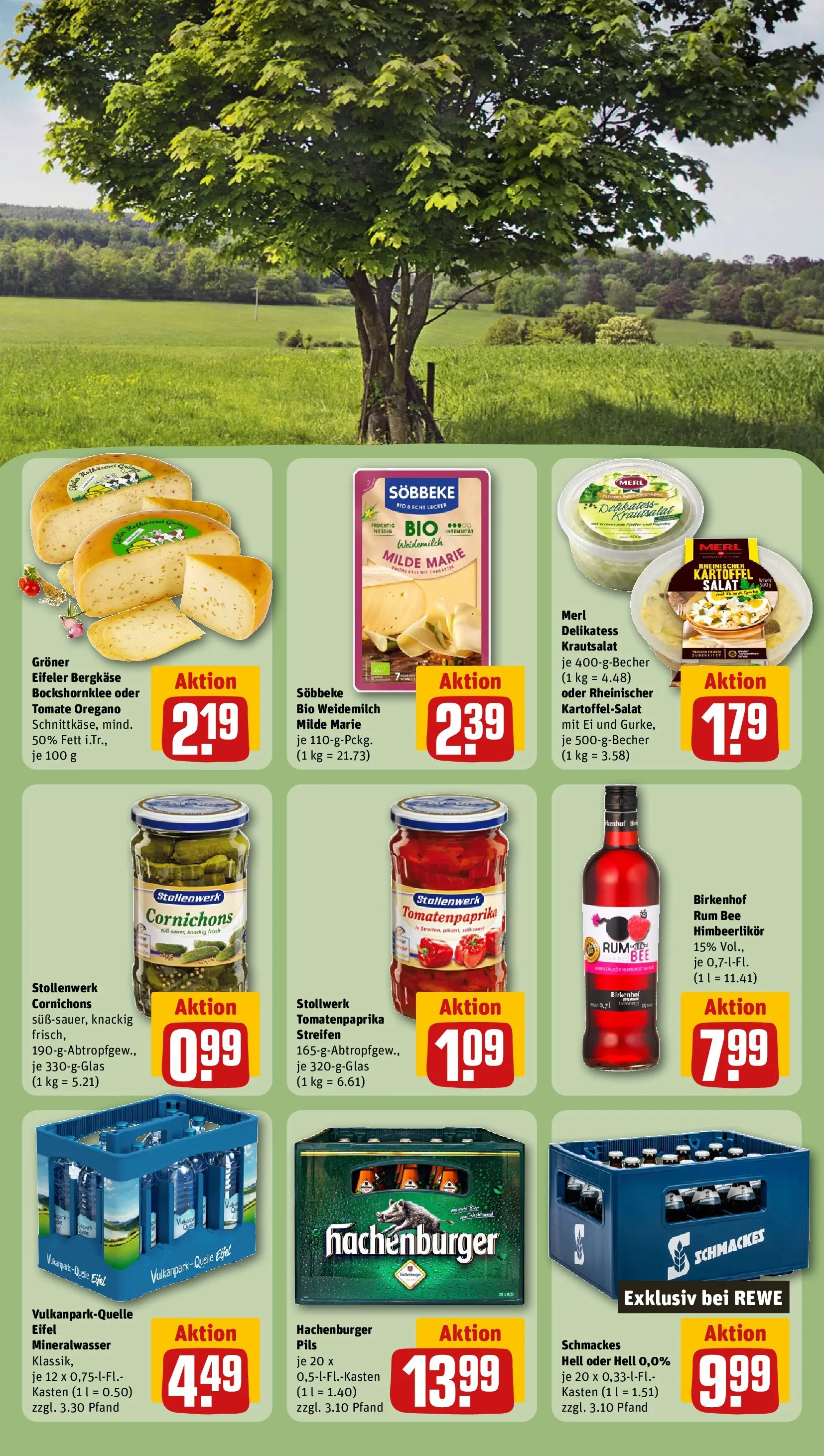 REWE Prospekt ab 28.06.2026 zum Blättern » Angebote | Seite: 27 | Produkte: Rum, Pils, Mineralwasser, Salat