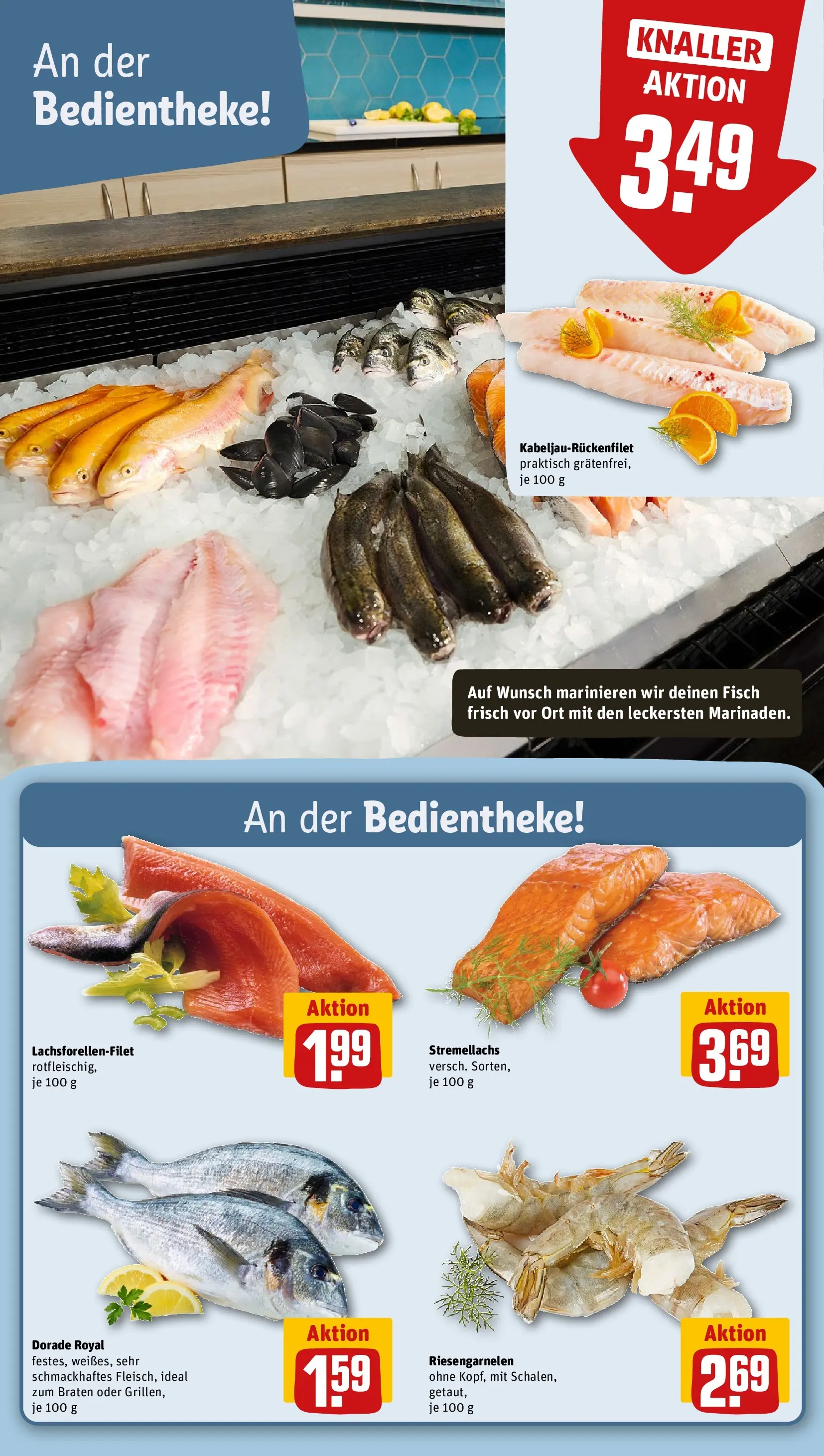 REWE Prospekt ab 28.06.2026 zum Blättern » Angebote | Seite: 33 | Produkte: Dorade, Fisch