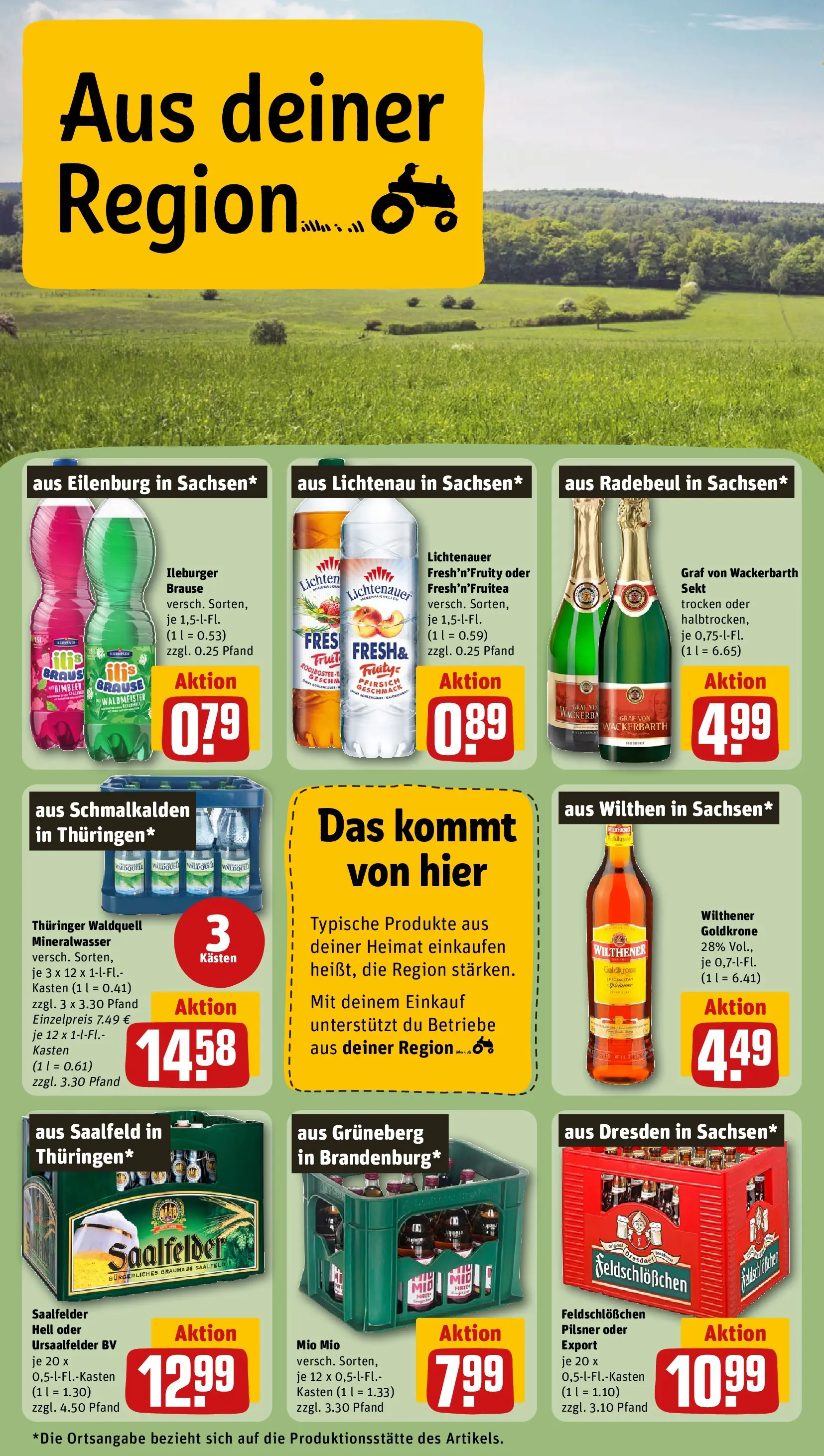 REWE Prospekt ab 28.06.2026 zum Blättern » Angebote | Seite: 26 | Produkte: Wilthener, Sekt, Mineralwasser, Pfirsich