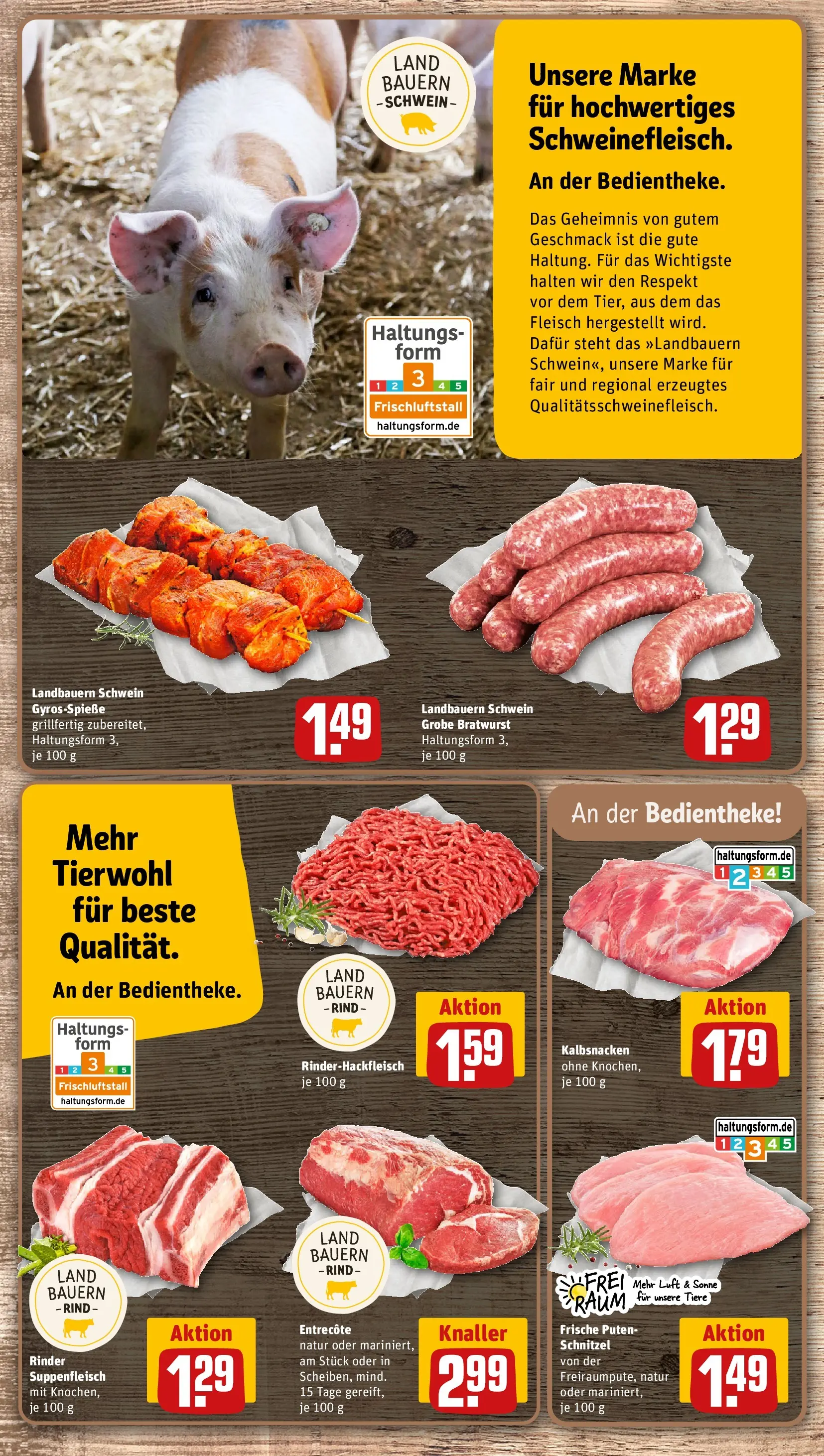 REWE Prospekt ab 28.06.2026 zum Blättern » Angebote | Seite: 10 | Produkte: Entrecote, Schnitzel, Suppenfleisch, Fleisch
