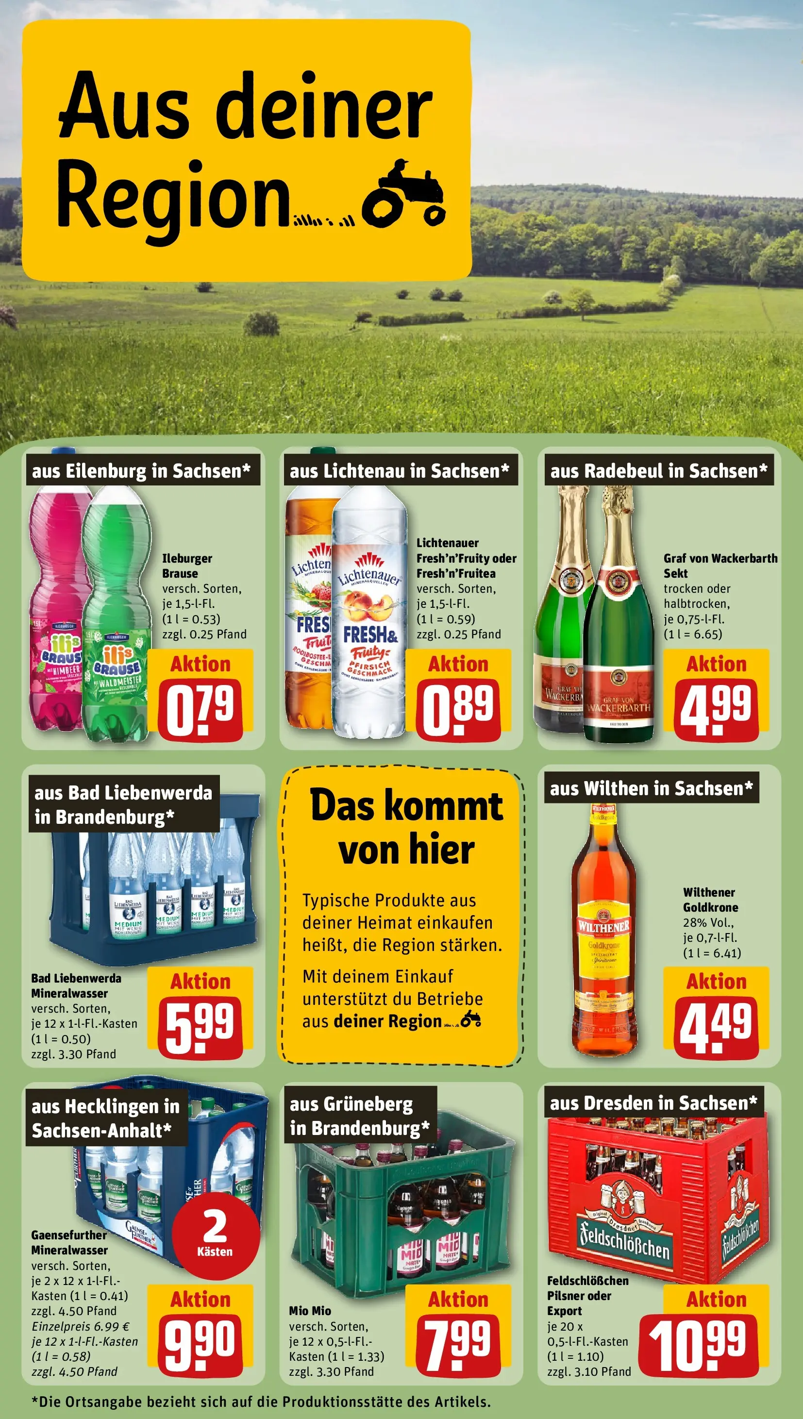 REWE Prospekt ab 29.06.2026 zum Blättern » Angebote | Seite: 26 | Produkte: Wilthener, Bad, Mineralwasser, Pfirsich