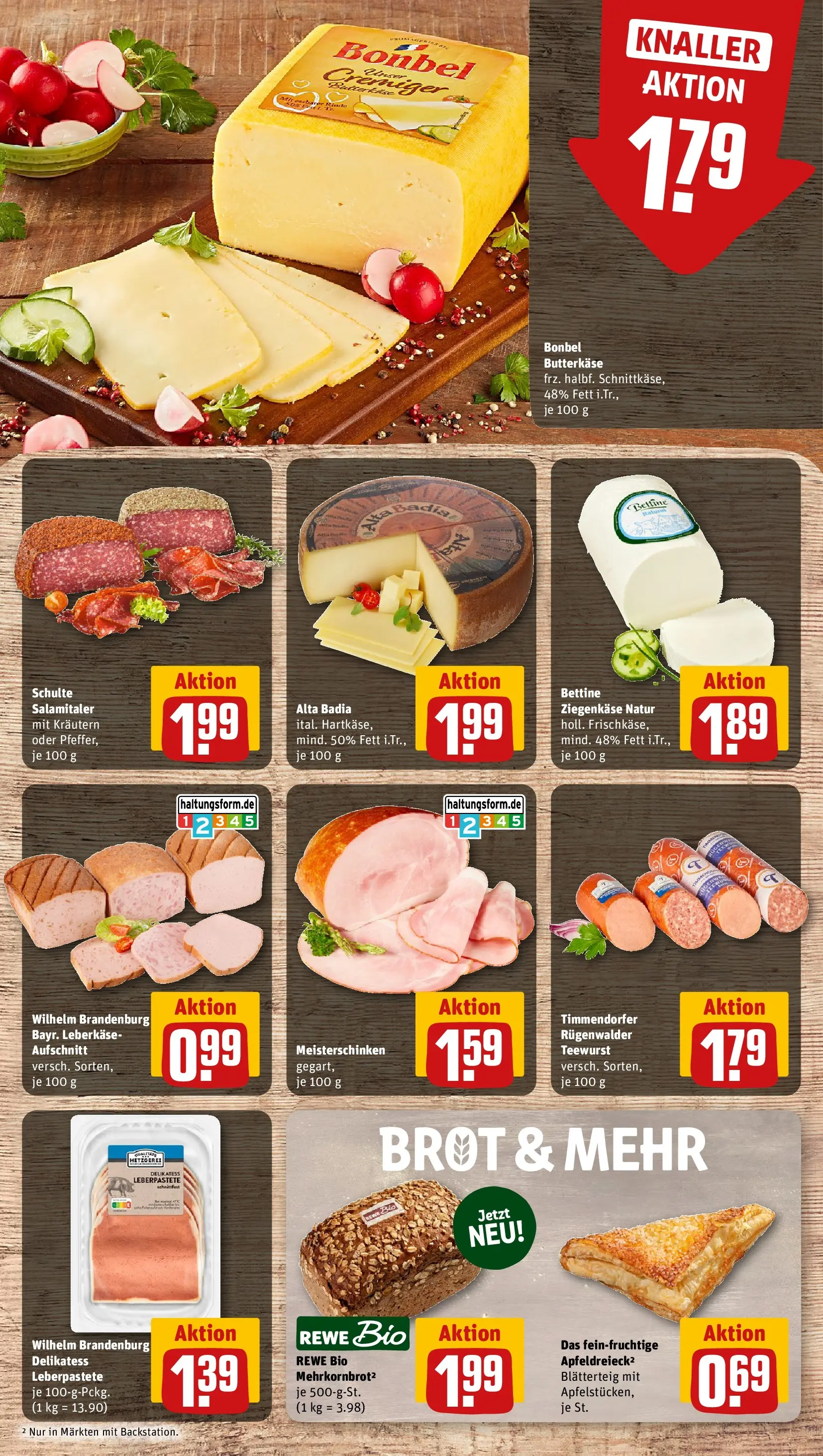 REWE Prospekt ab 28.06.2026 zum Blättern » Angebote | Seite: 11 | Produkte: Ziegenkäse, Brot, Frischkase, Leberkase