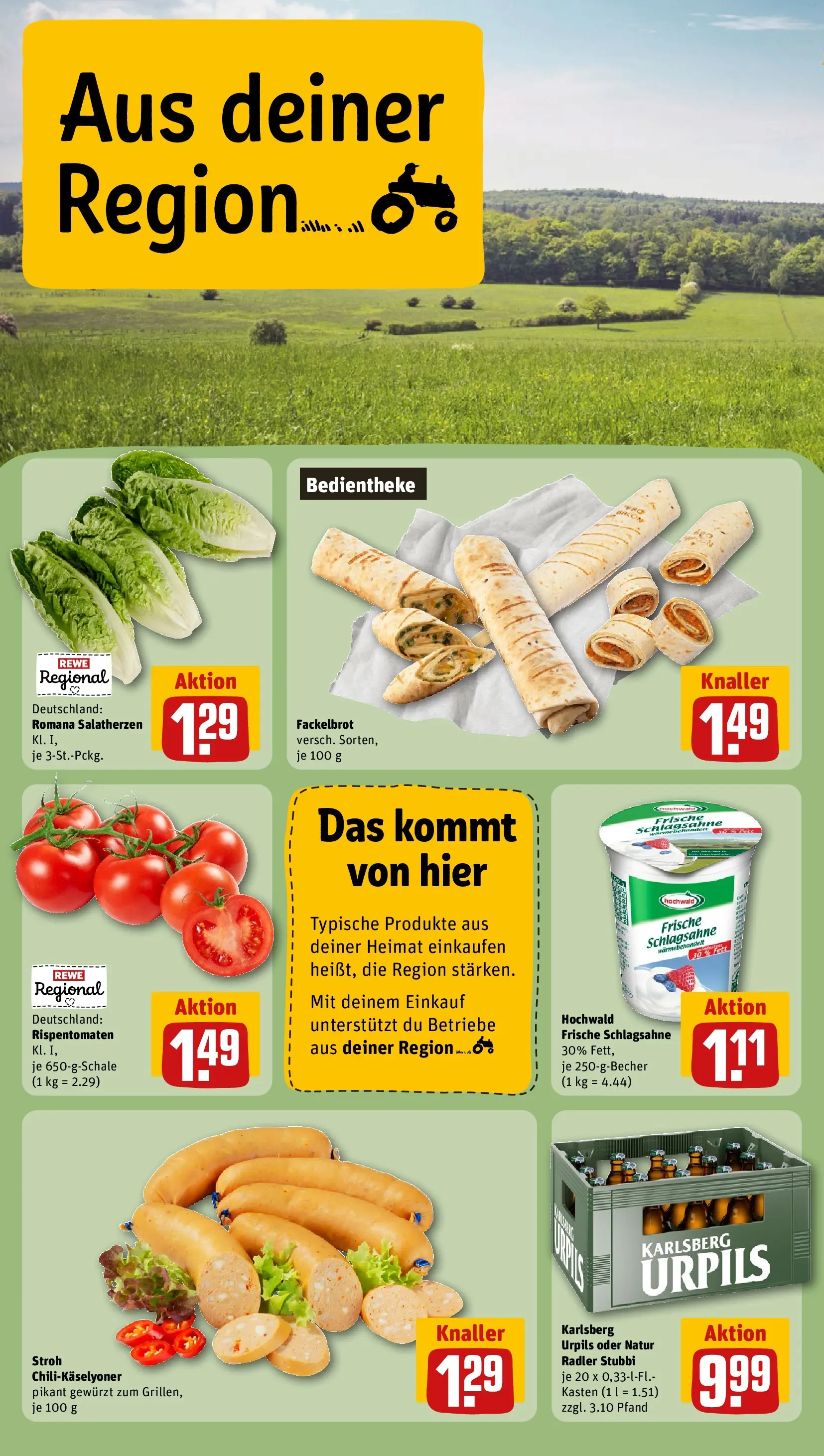 REWE Prospekt ab 29.06.2026 zum Blättern » Angebote | Seite: 24 | Produkte: Schlagsahne, Radler