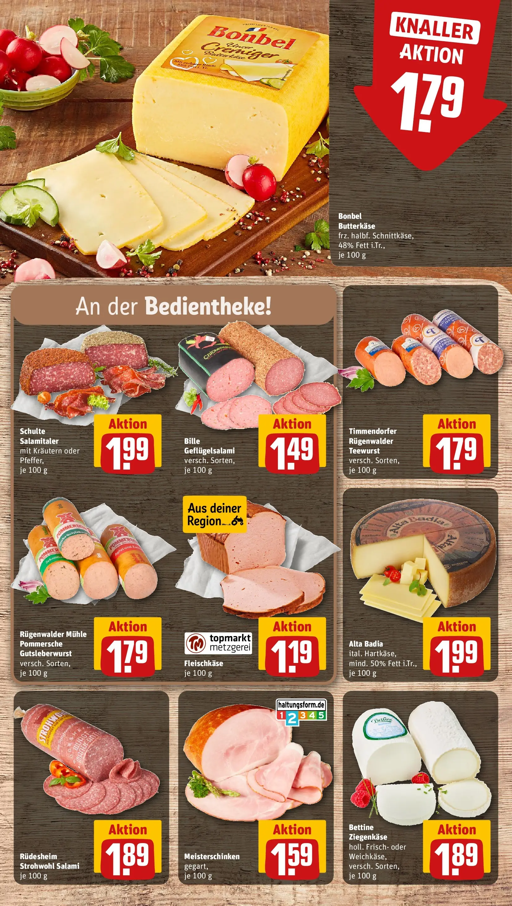 REWE Prospekt ab 29.06.2026 zum Blättern » Angebote | Seite: 12 | Produkte: Mühle, Ziegenkäse, Salami