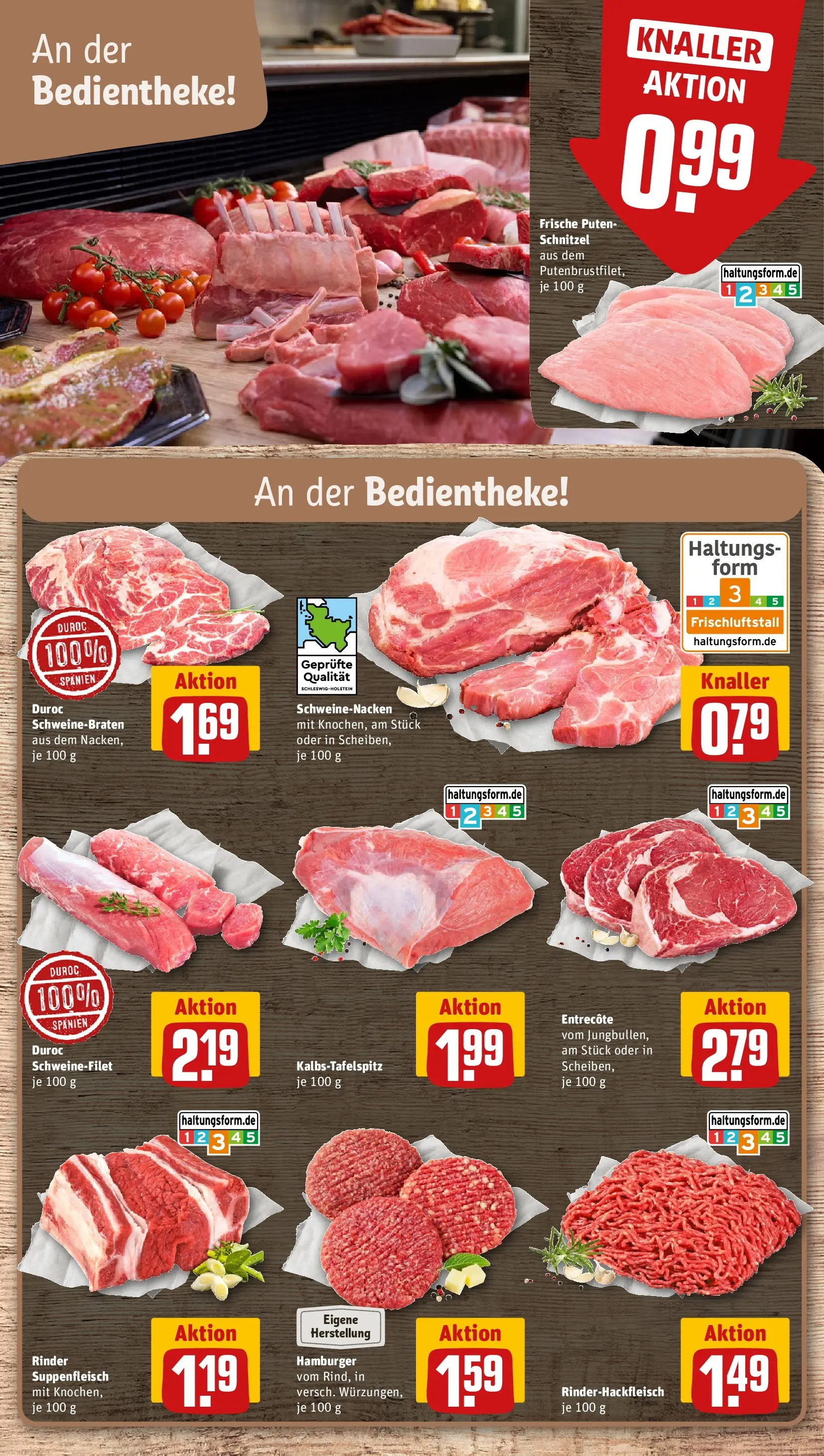 REWE Prospekt ab 28.06.2026 zum Blättern » Angebote | Seite: 10 | Produkte: Schweinenacken, Entrecote, Schnitzel, Suppenfleisch